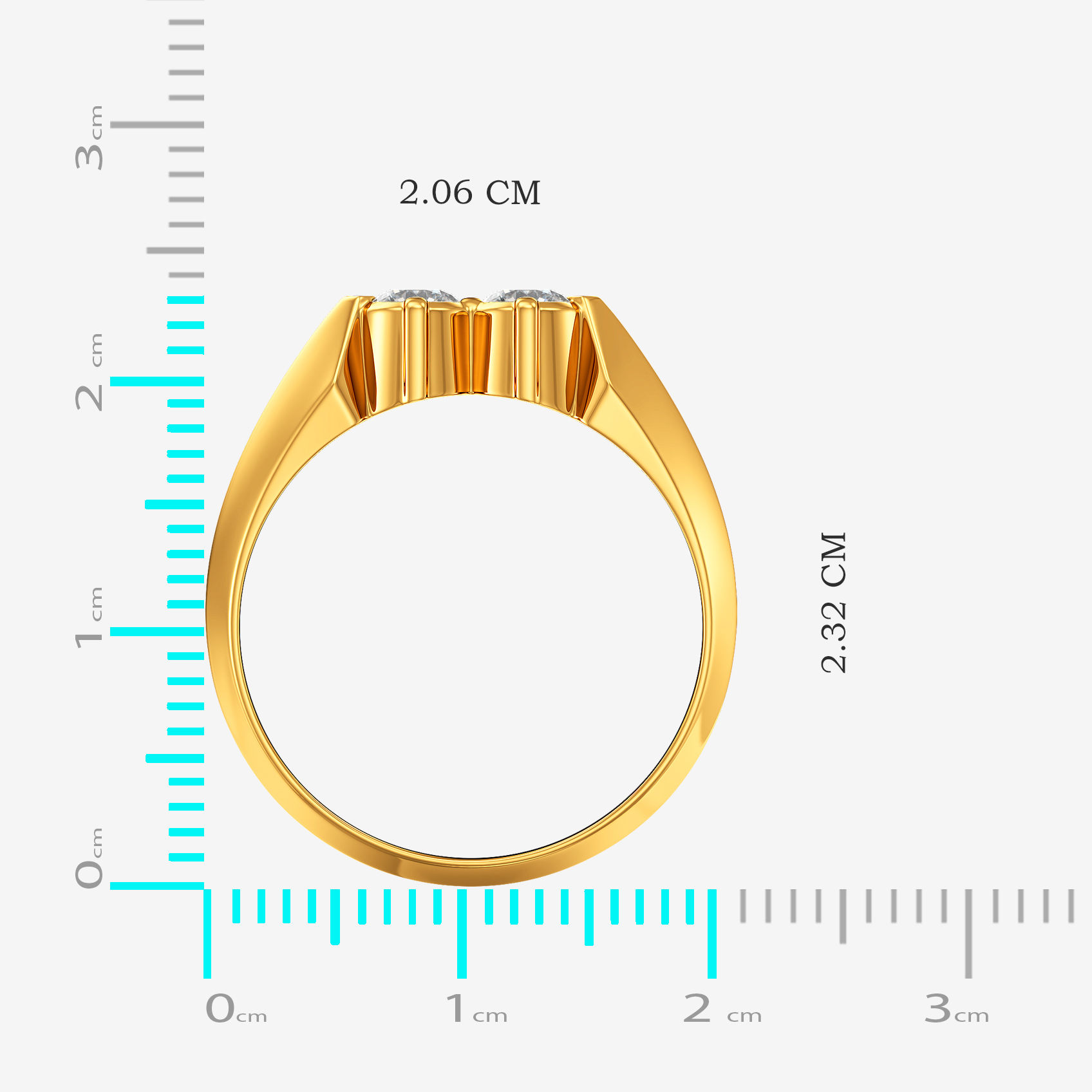 Balanced Spark Gold Mens Ring alternate view 3