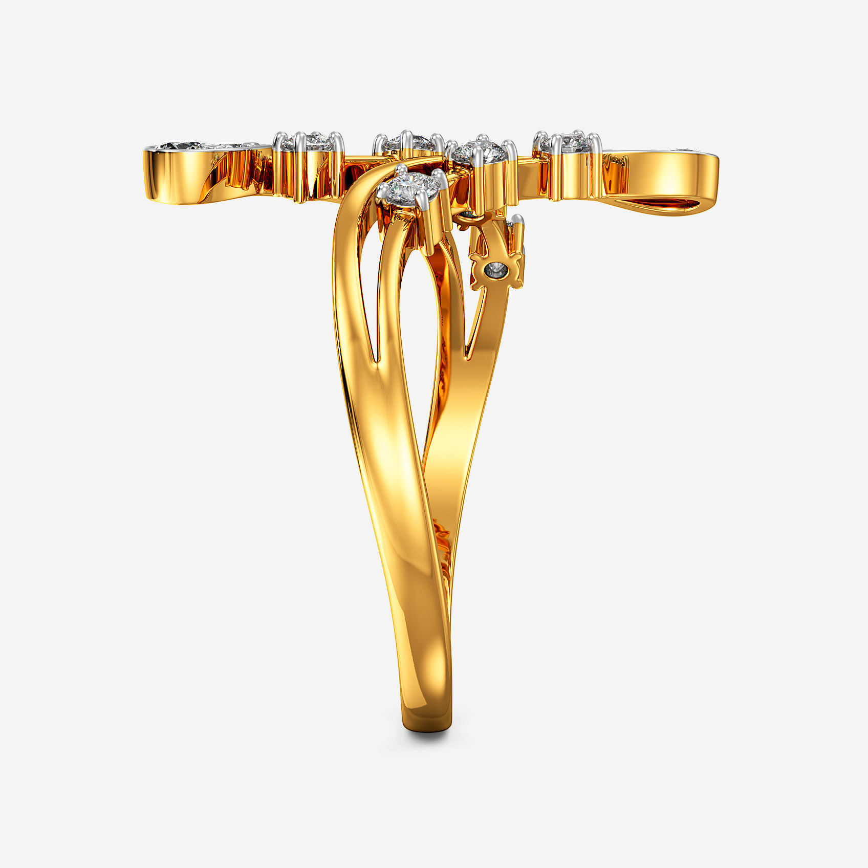 Luminous Drop Gold Ring alternate view 1