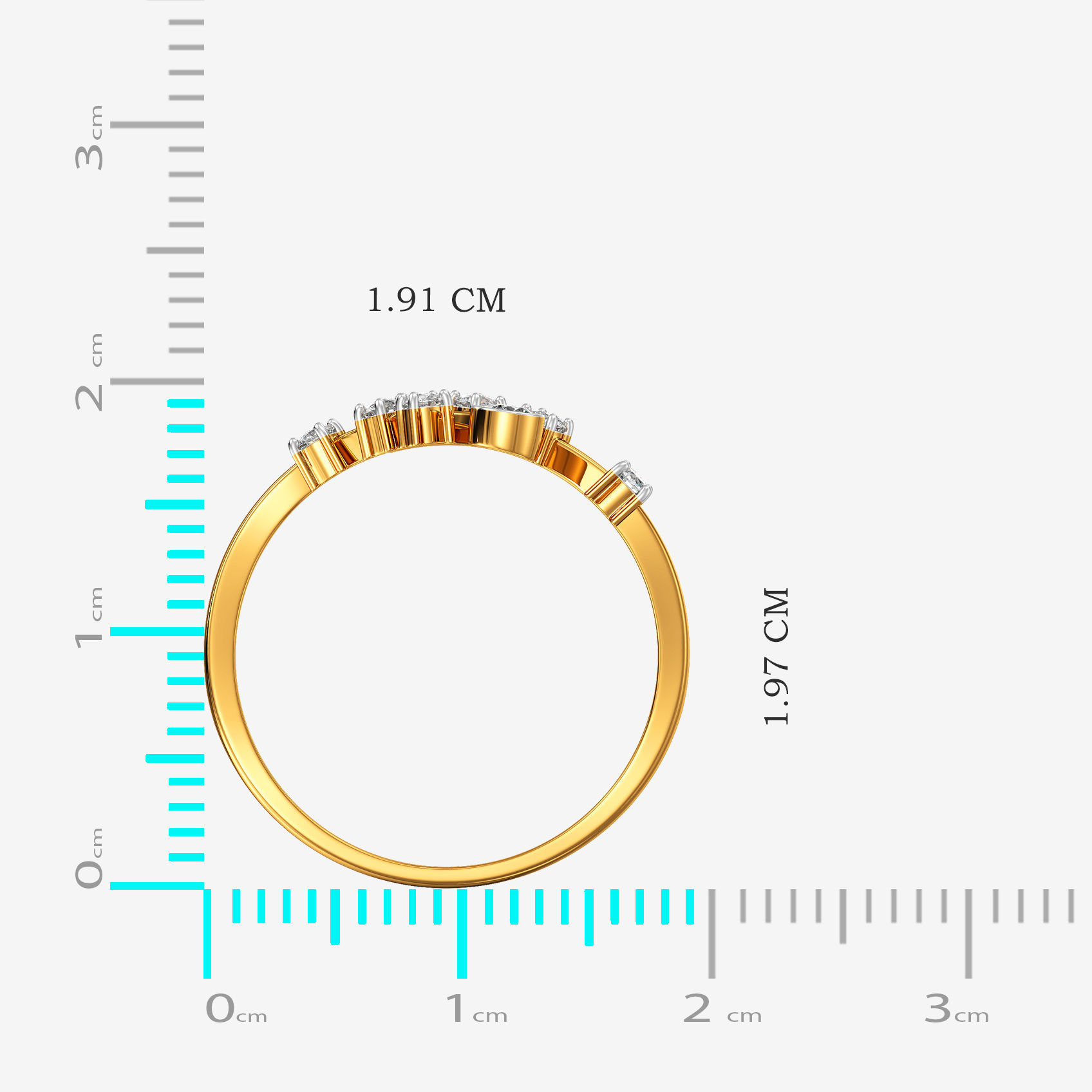 Luminous Drop Gold Ring alternate view 3