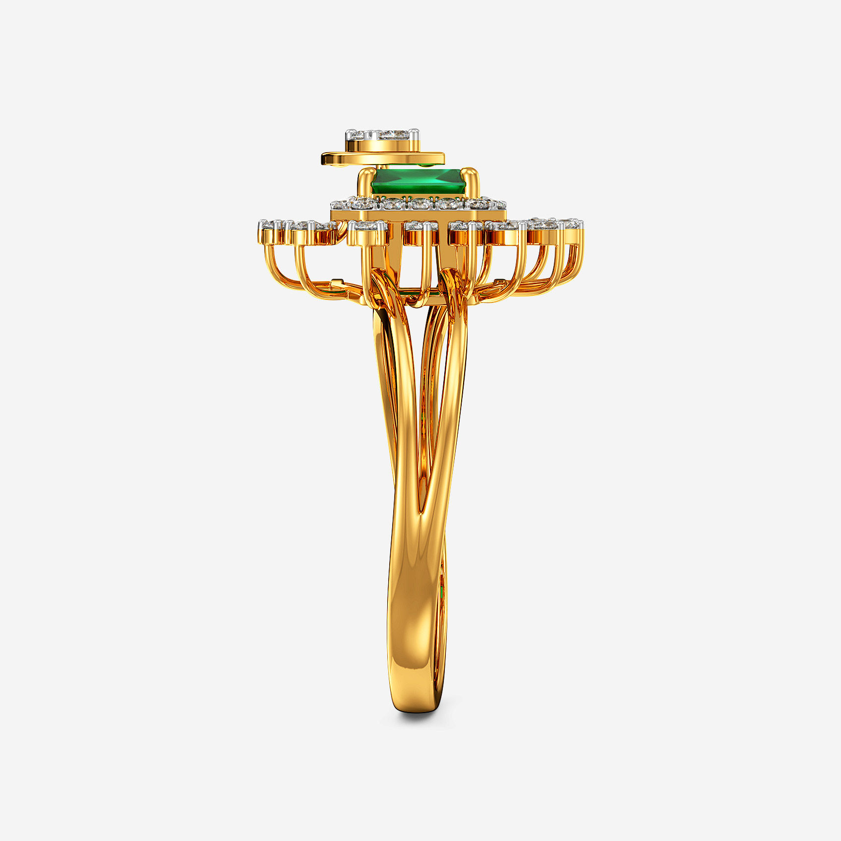 Flora Crest Gold Ring alternate view 1