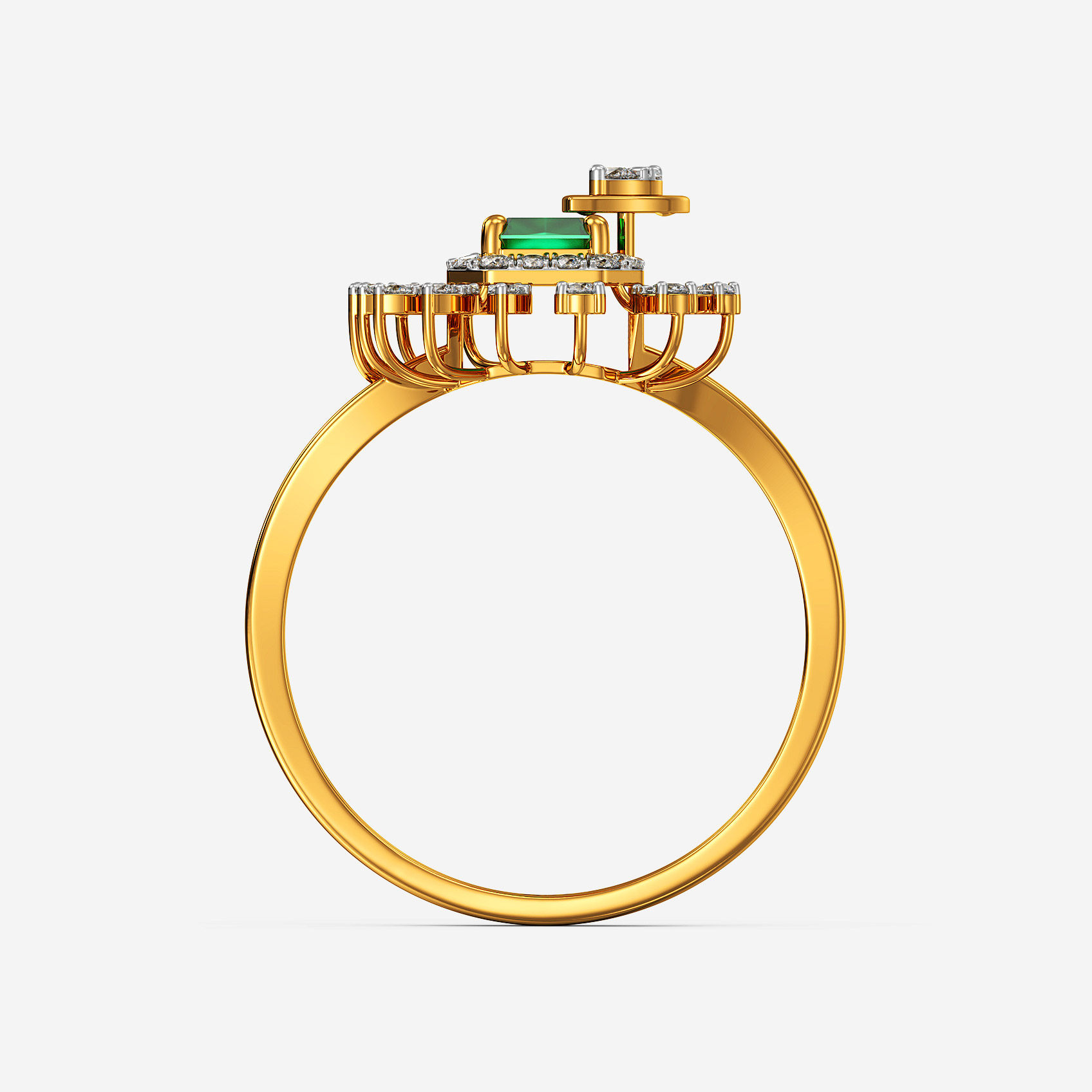 Flora Crest Gold Ring alternate view 2