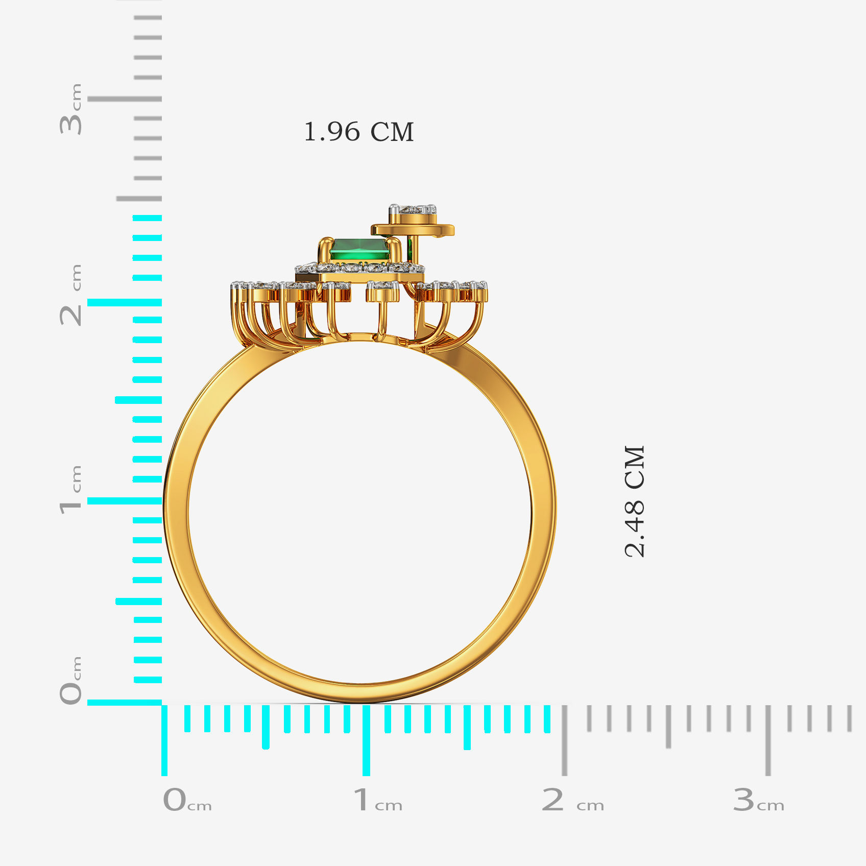 Flora Crest Gold Ring alternate view 3