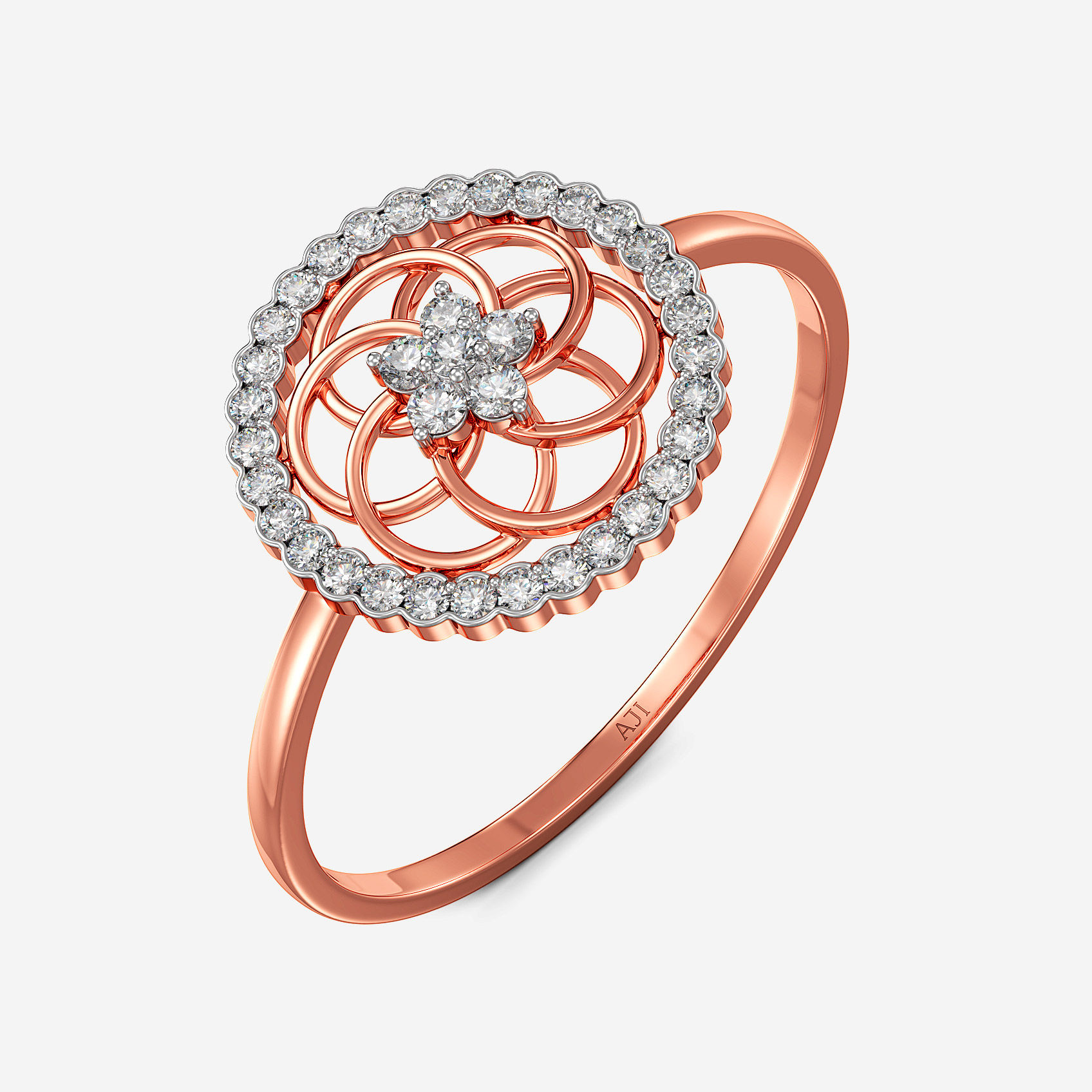 Twilight Bloom Gold Ring