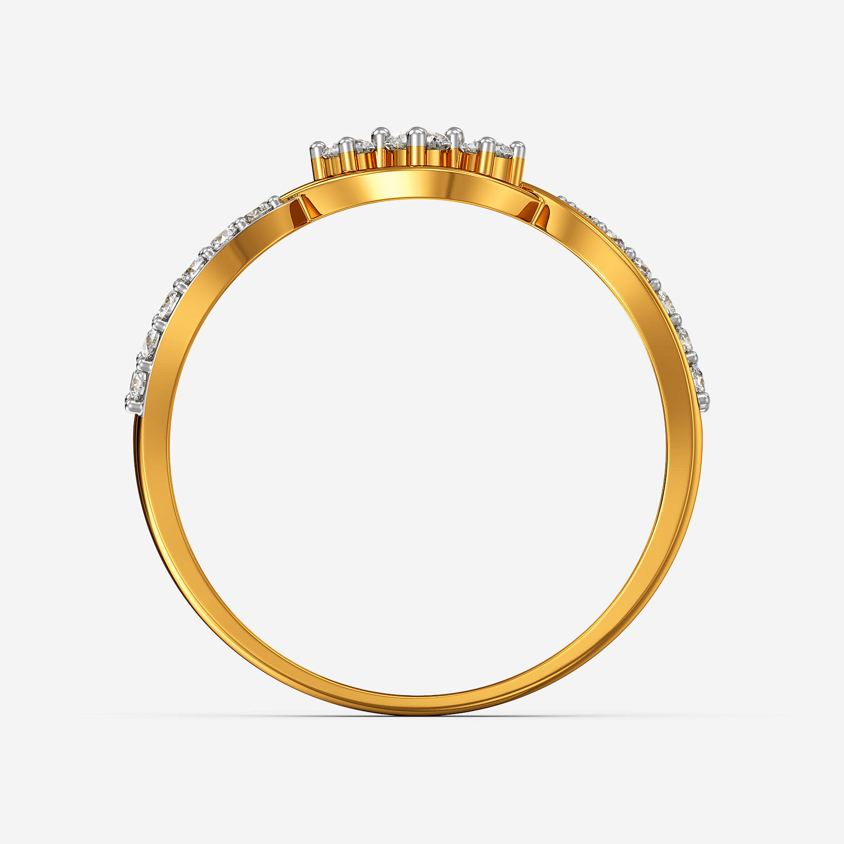 Twisted Eternity Gold Ring alternate view 2