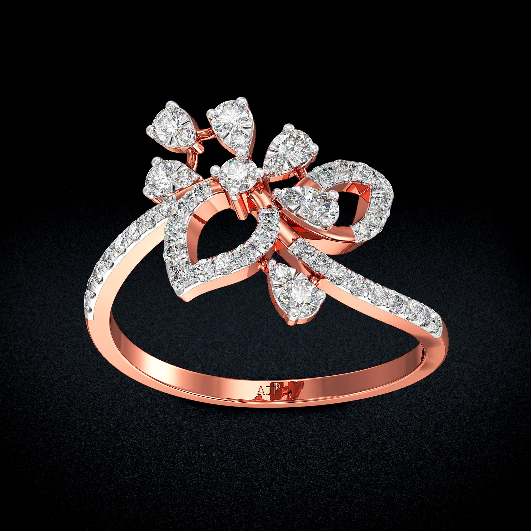 Leafline Charm Gold Ring image