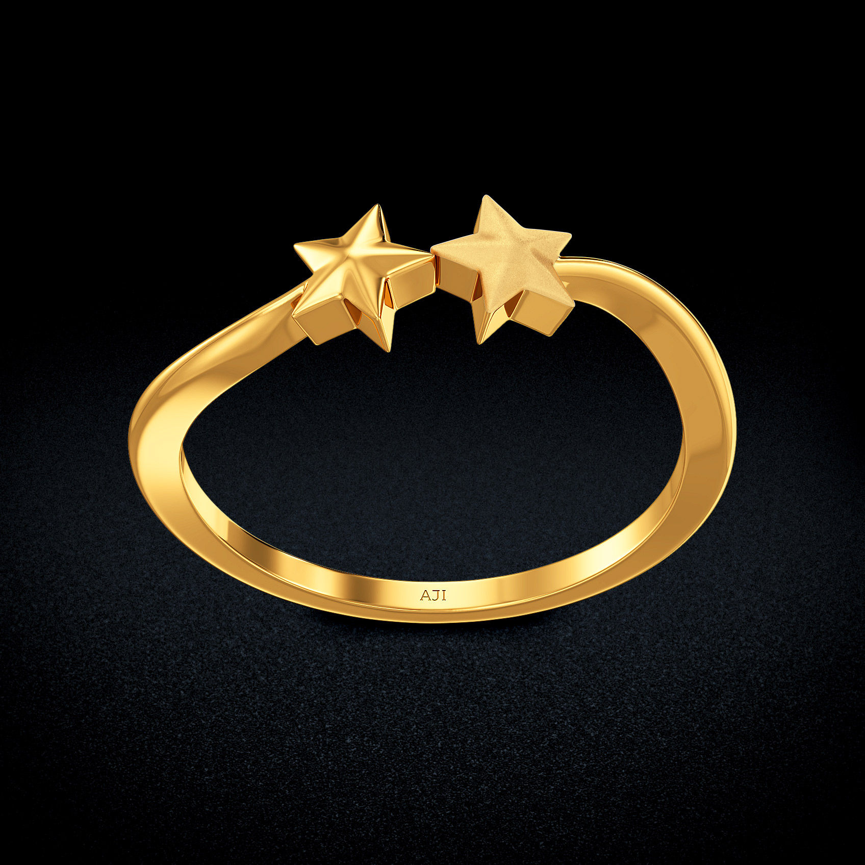 Stellar Duo Gold Ring image