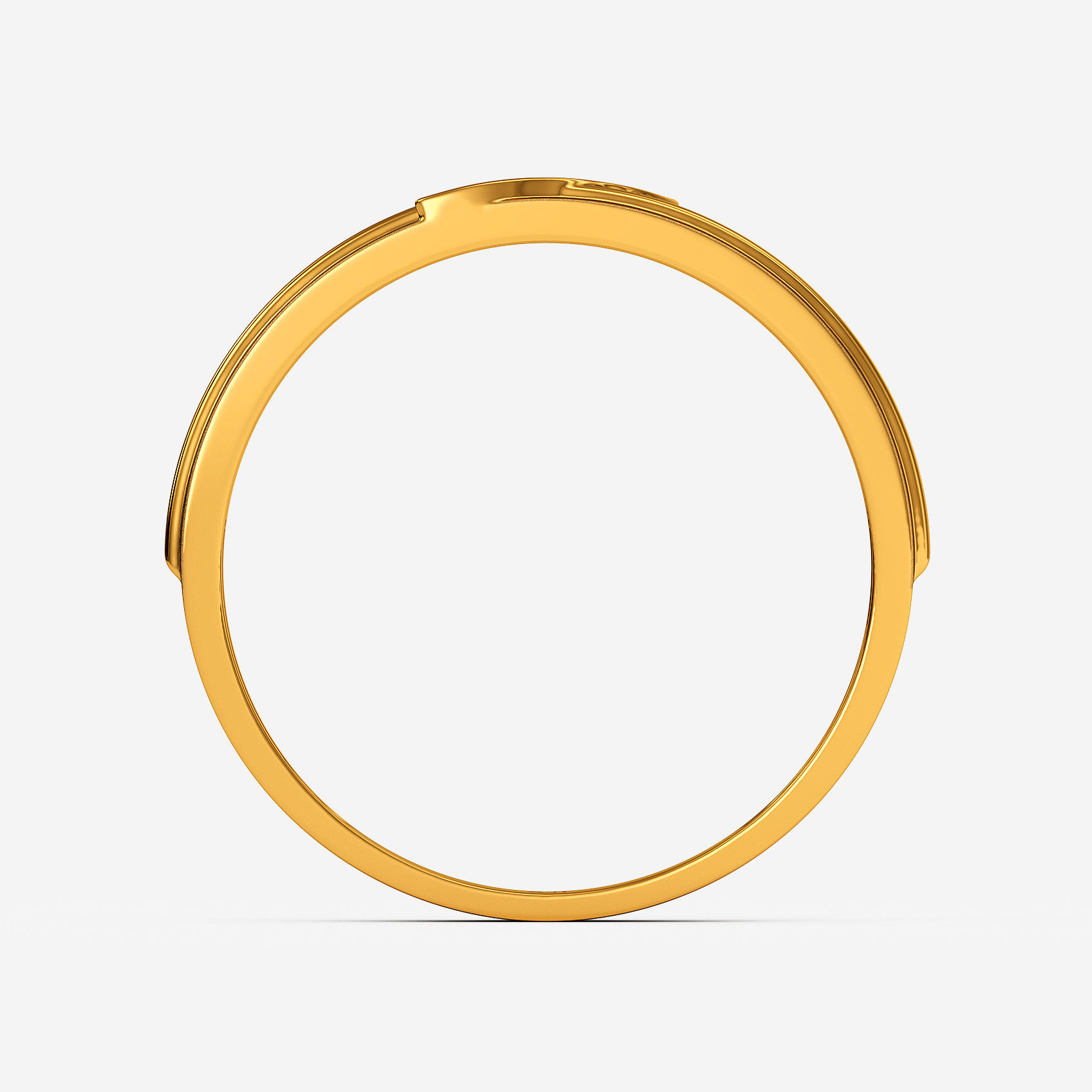 Textured Leaf Gold Womens Ring alternate view 2