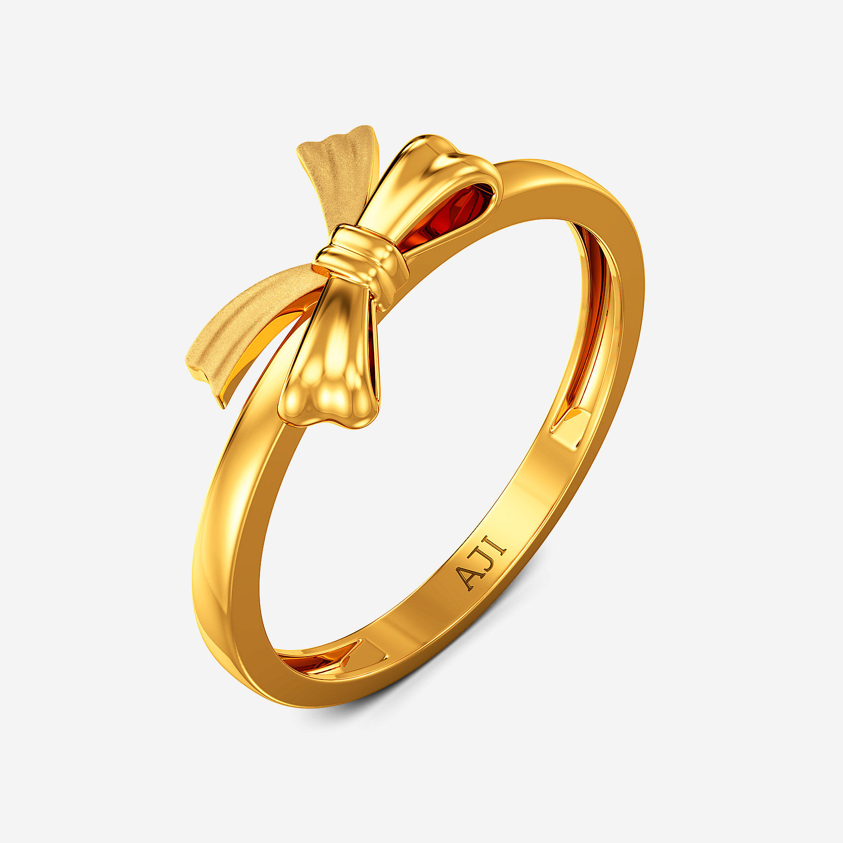 Pretty Bow Gold Ring