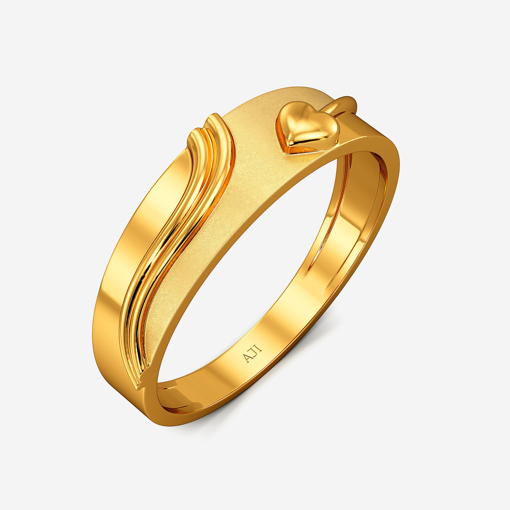 Heart Bloom Gold Womens Ring