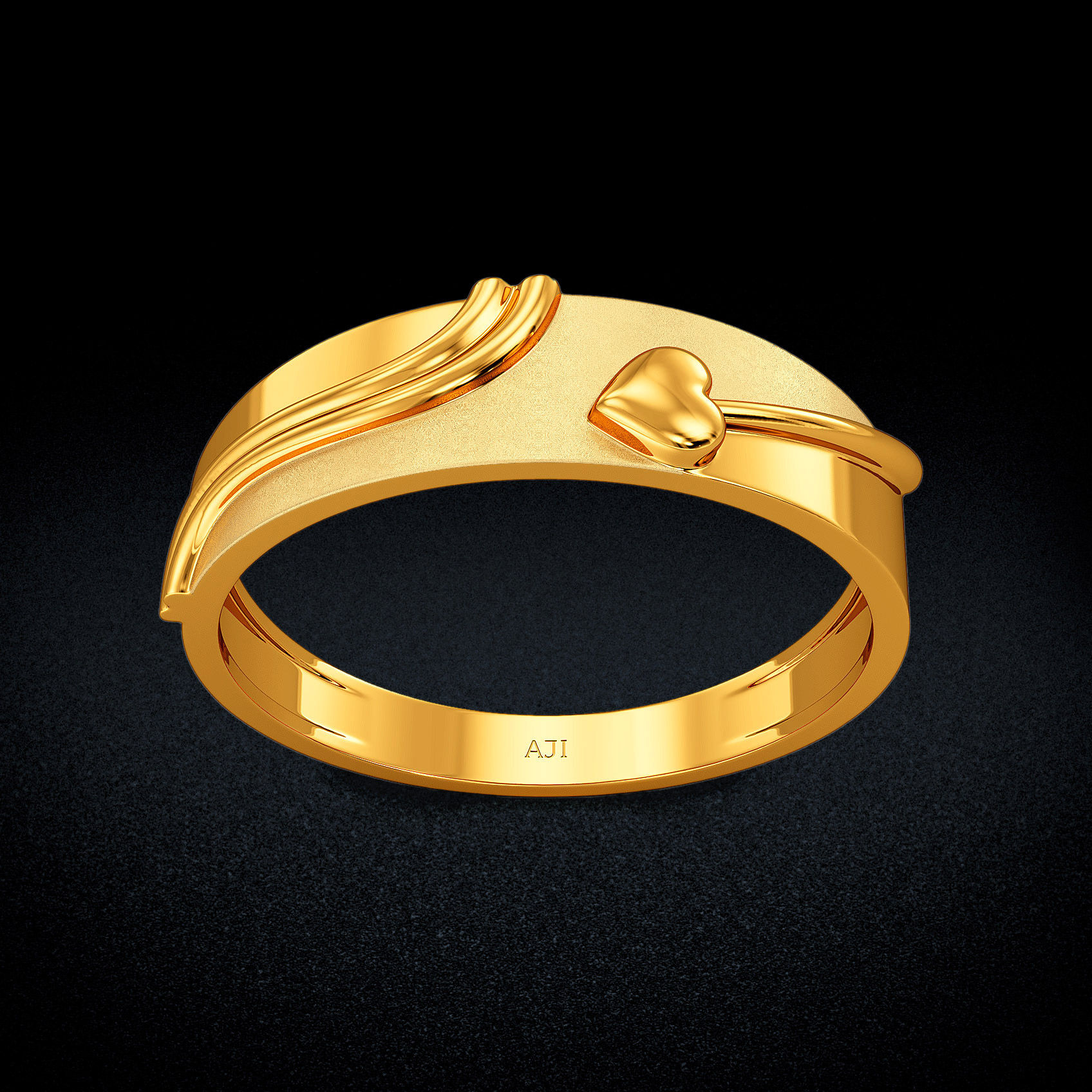 Heart Bloom Gold Womens Ring image