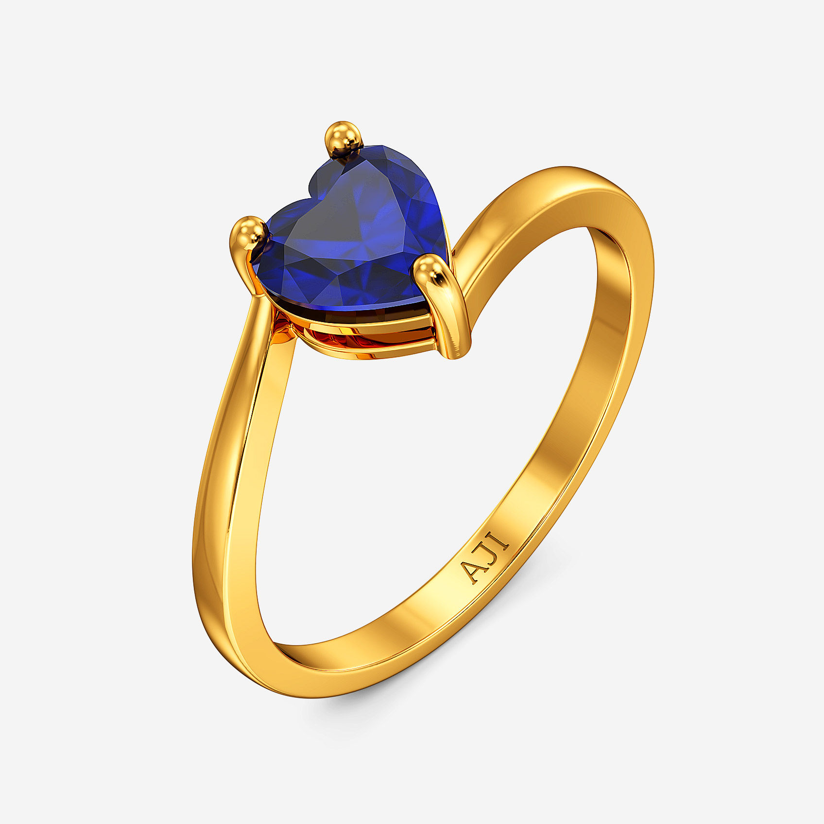 Enchanted Heart Gold Ring