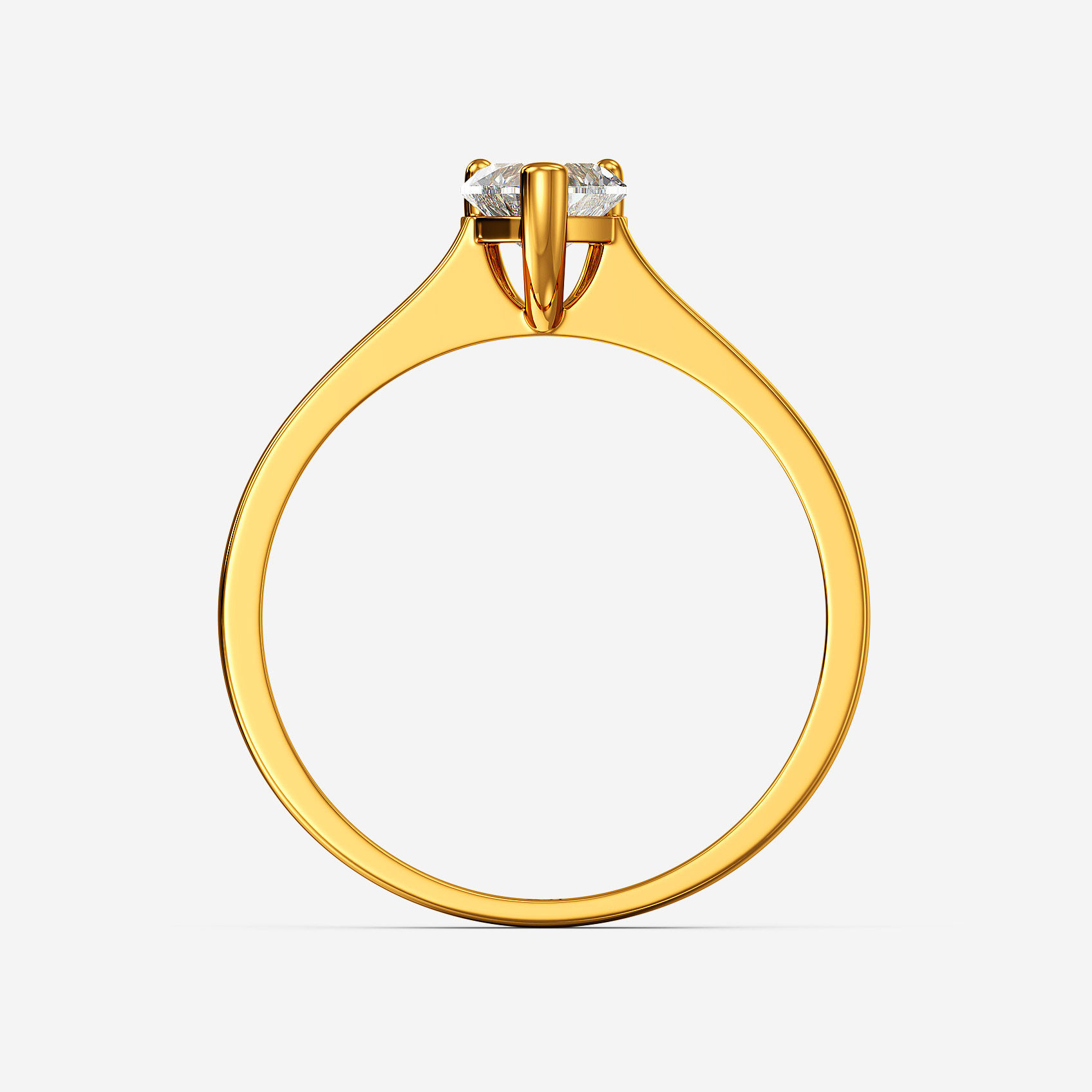 Ivory Heart Gold Promise Ring alternate view 2