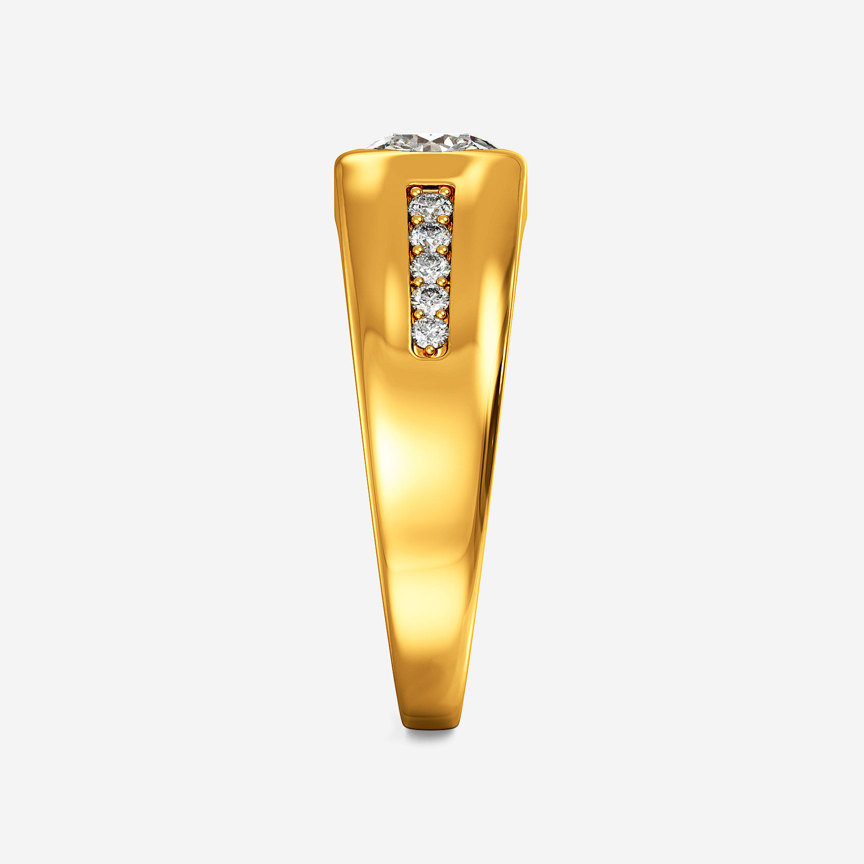 Pure Spark Gold Mens Ring alternate view 1