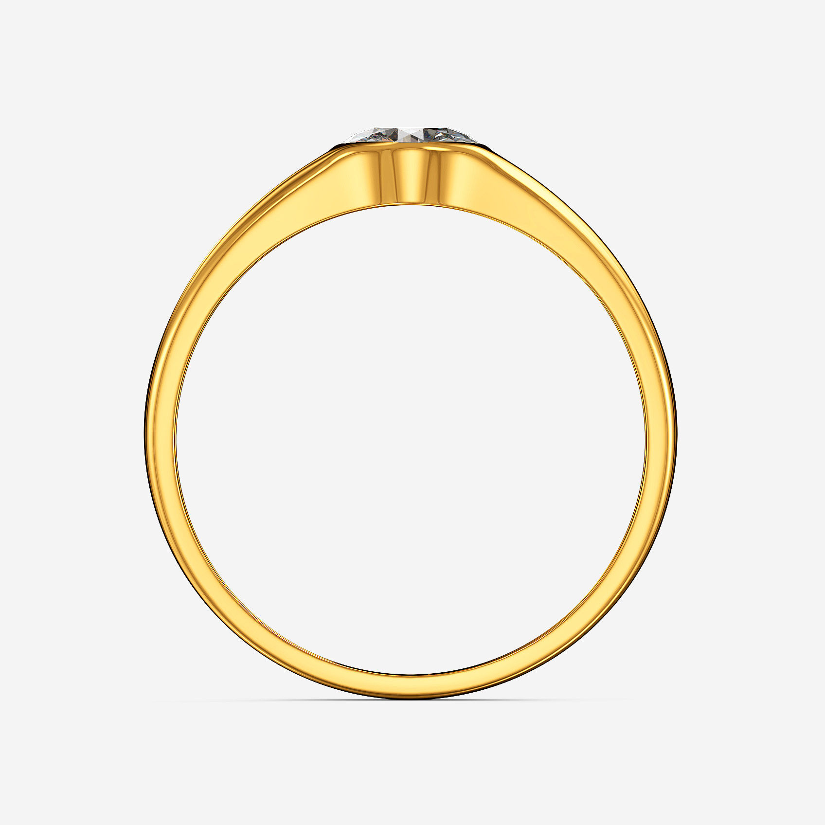 Pure Spark Gold Mens Ring alternate view 2