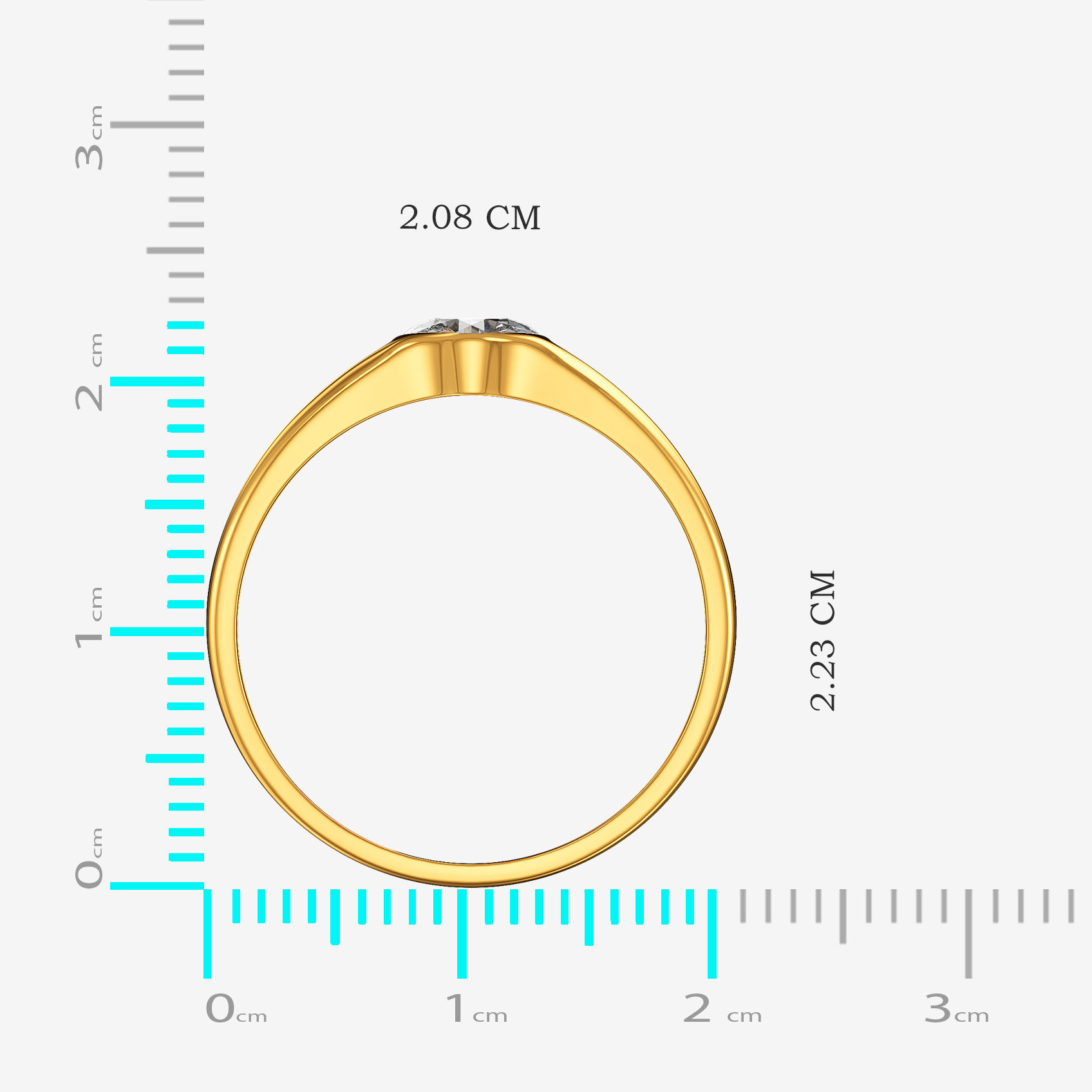 Pure Spark Gold Mens Ring alternate view 3