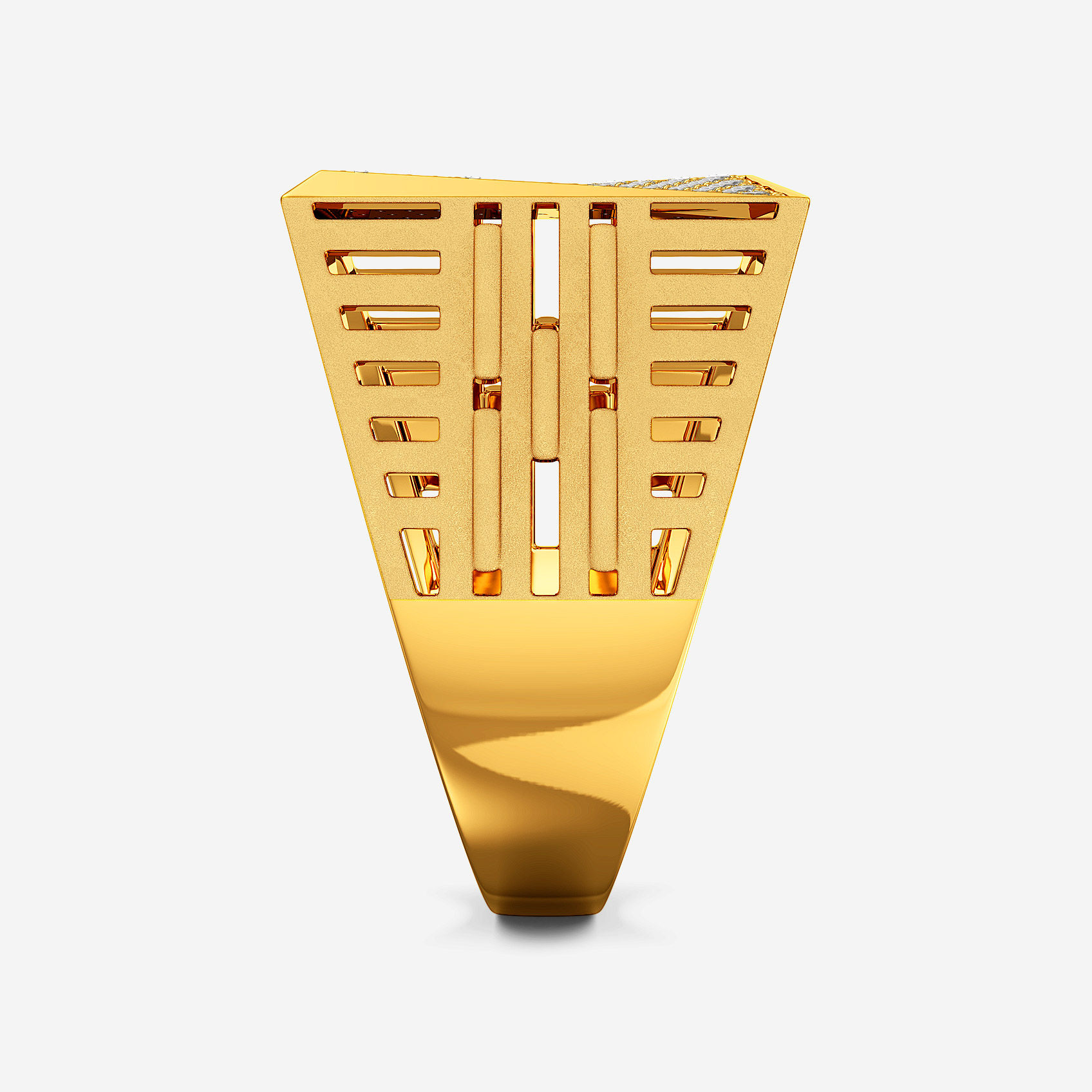 Luxe Square Gold Mens Ring alternate view 1