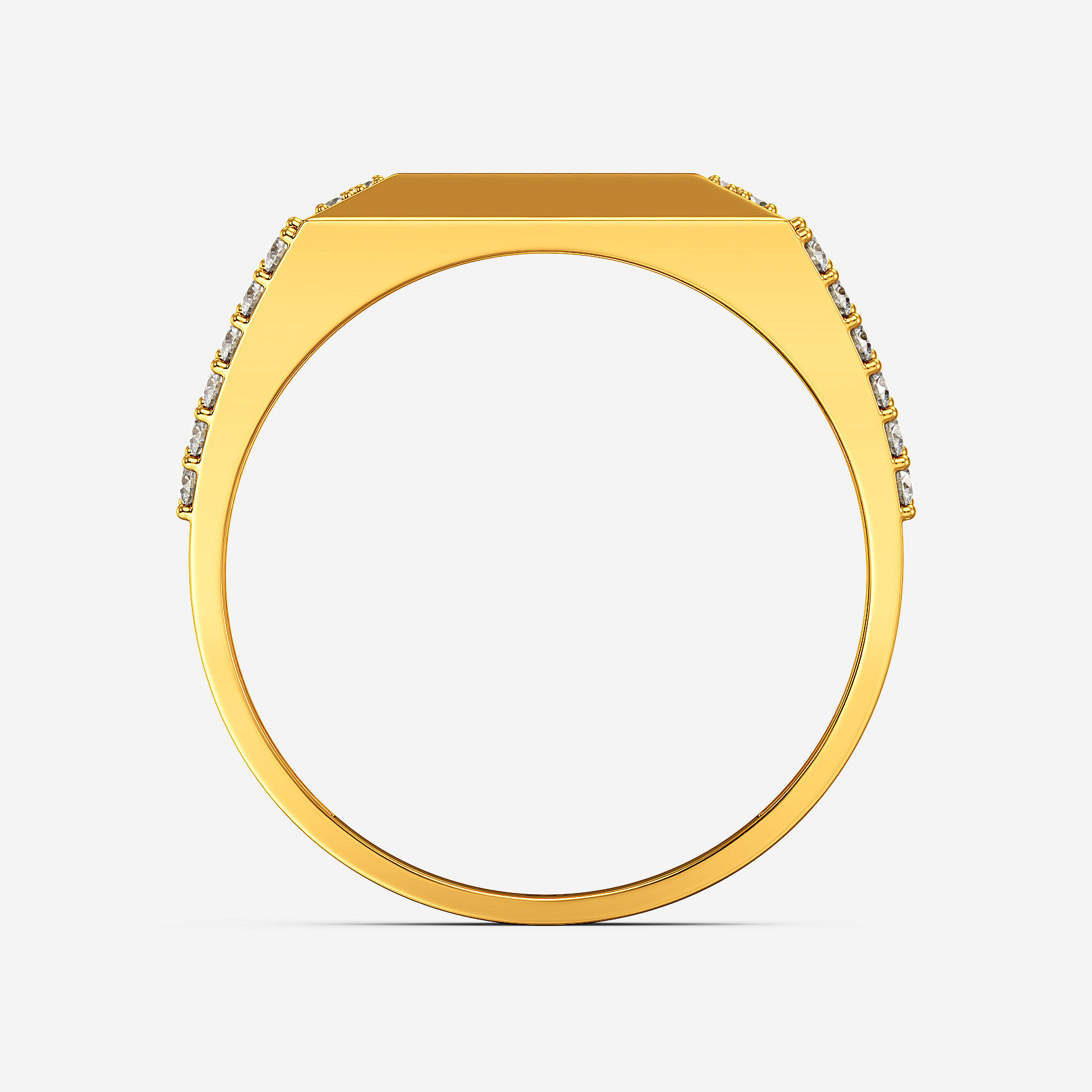 Eternal Om Gold Mens Ring alternate view 2