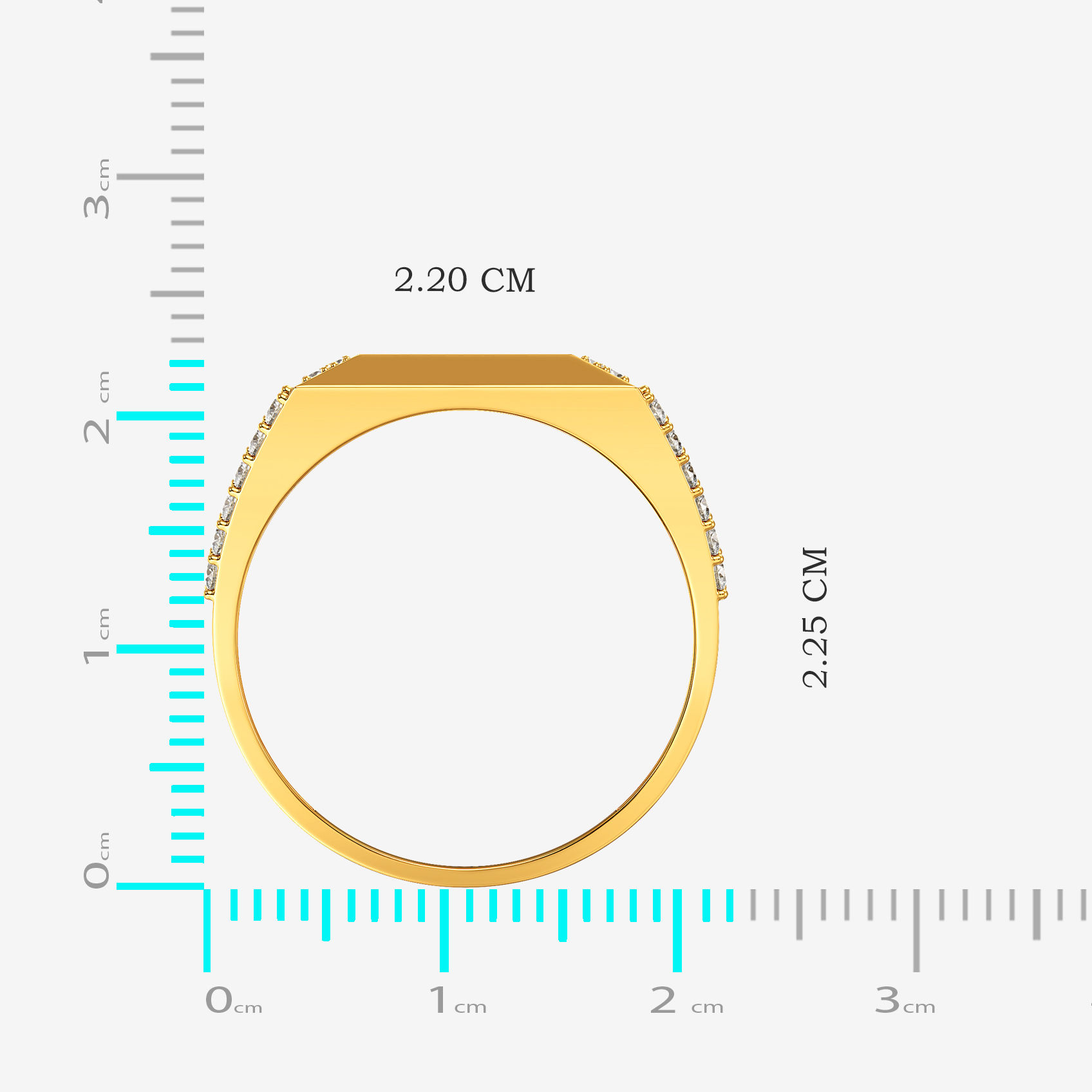 Eternal Om Gold Mens Ring alternate view 3