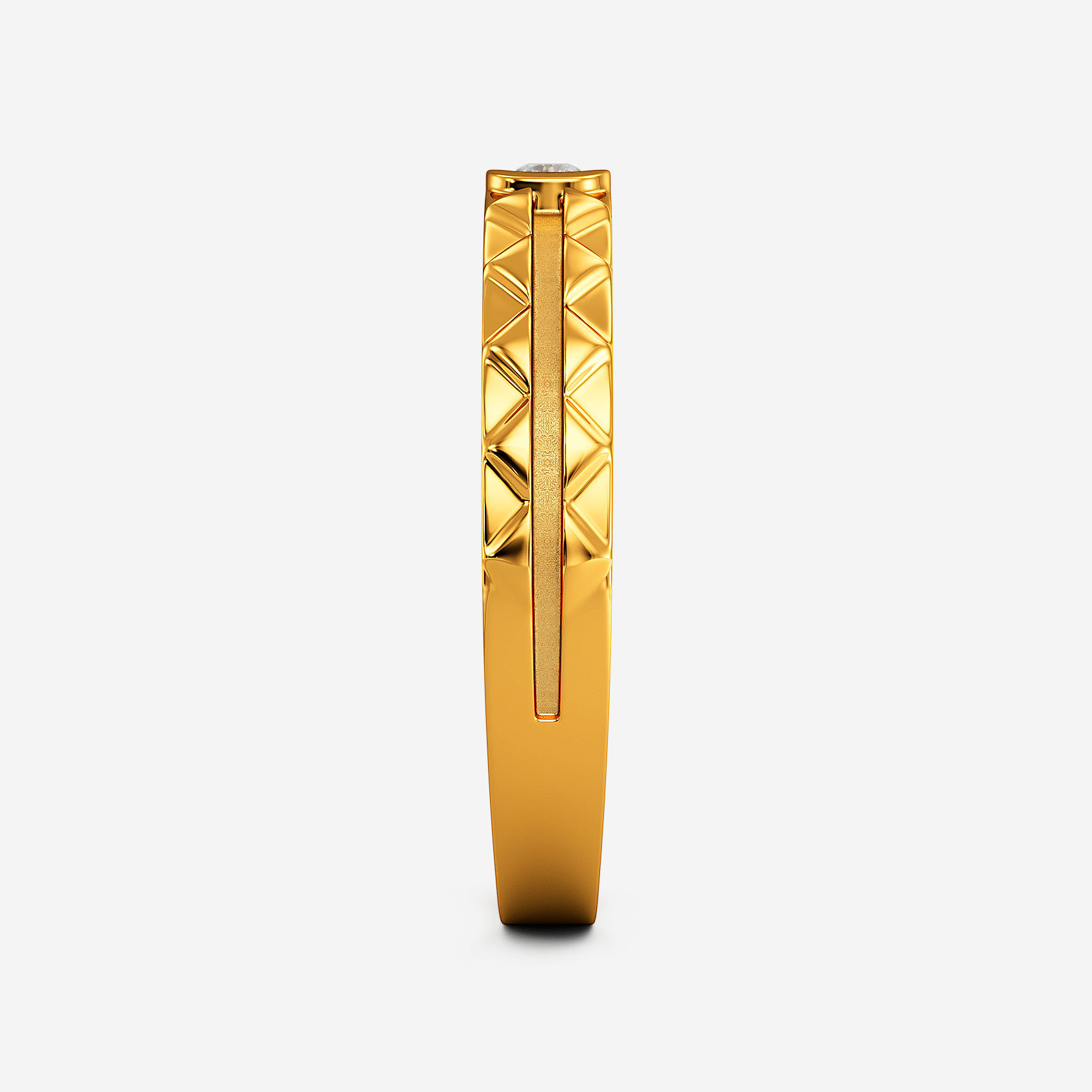 Geo Crest Gold Womens Ring alternate view 1