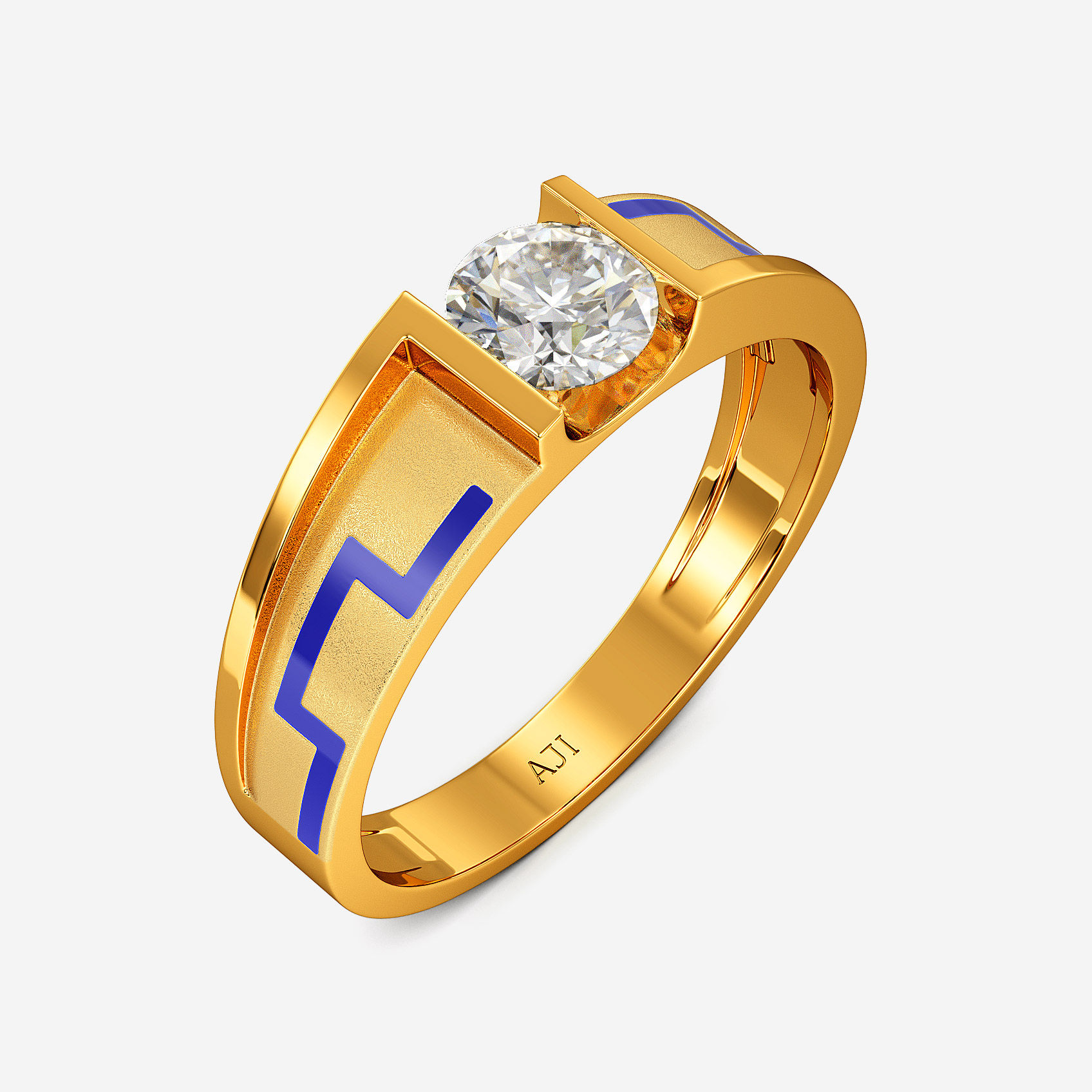 Azure Geo Gold Womens Ring