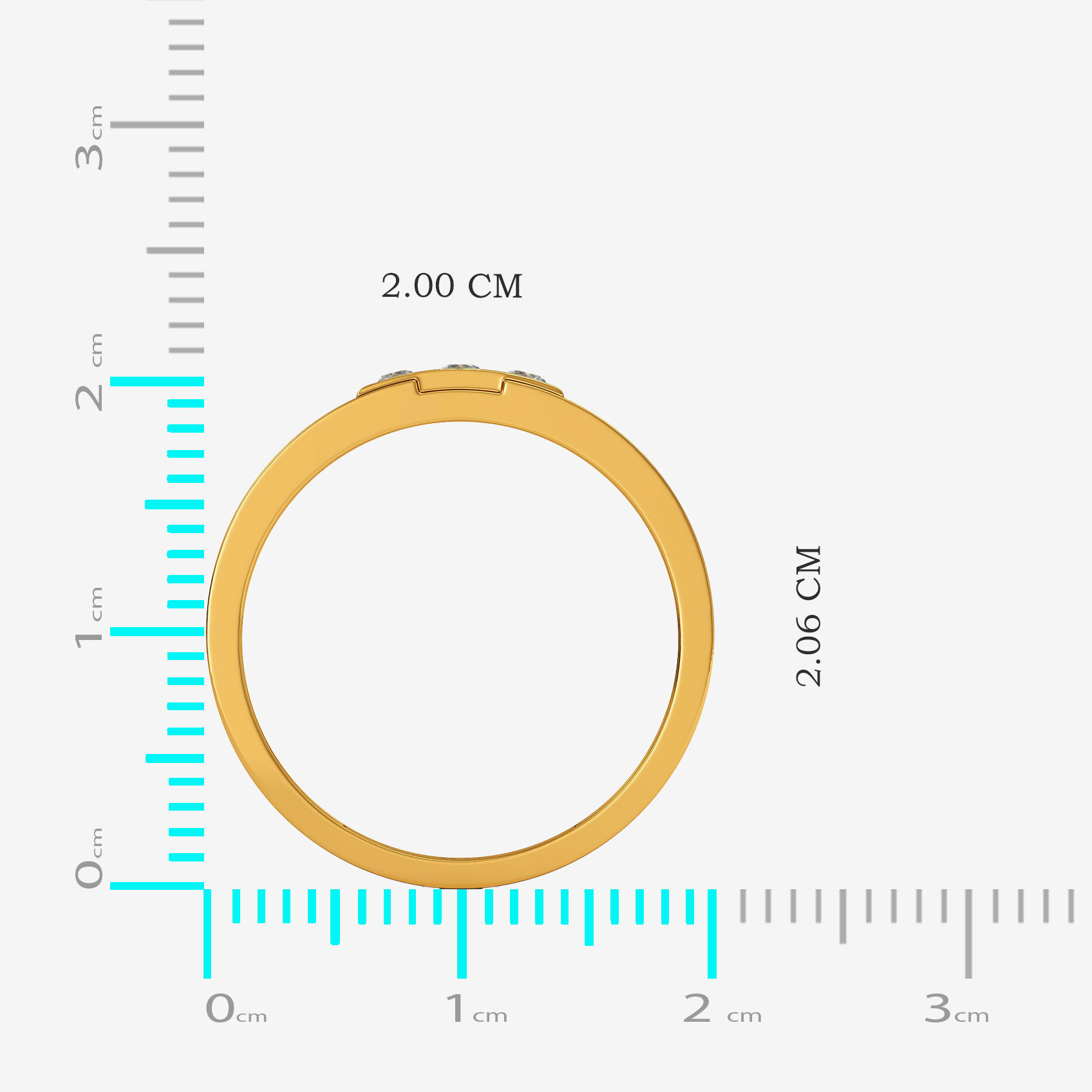 Tri Spark Gold Womens Ring alternate view 3