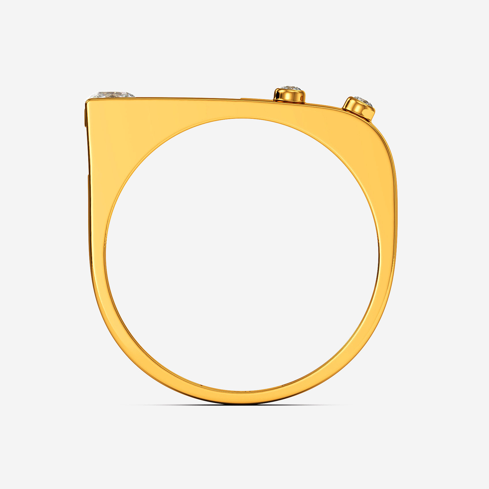 Modern Vector Gold Womens Ring alternate view 2