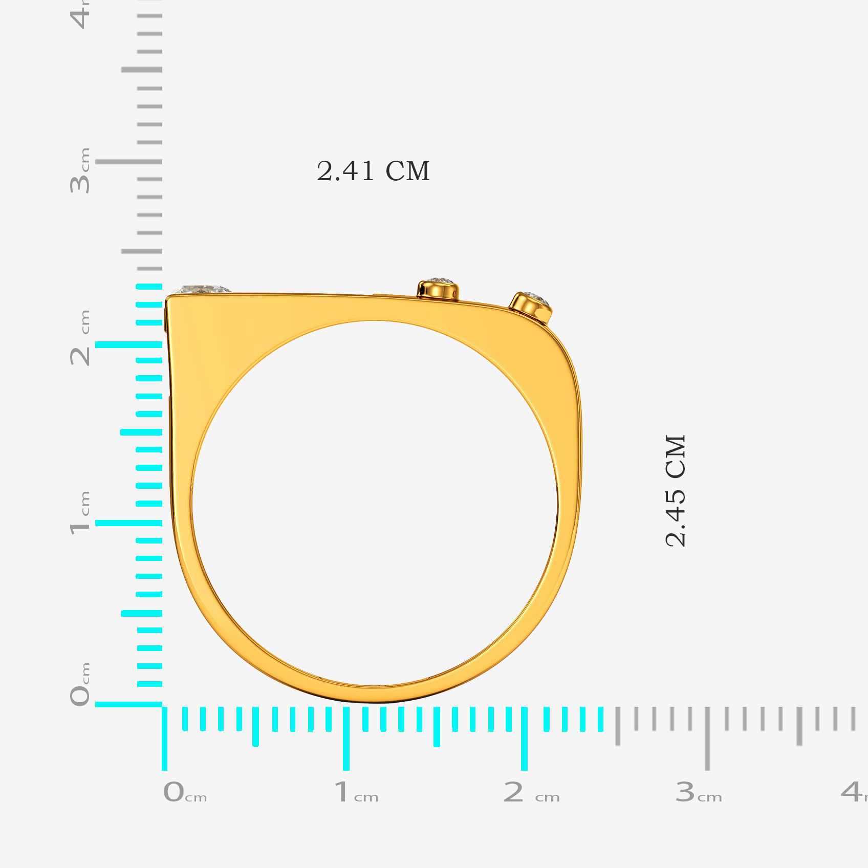 Modern Vector Gold Womens Ring alternate view 3