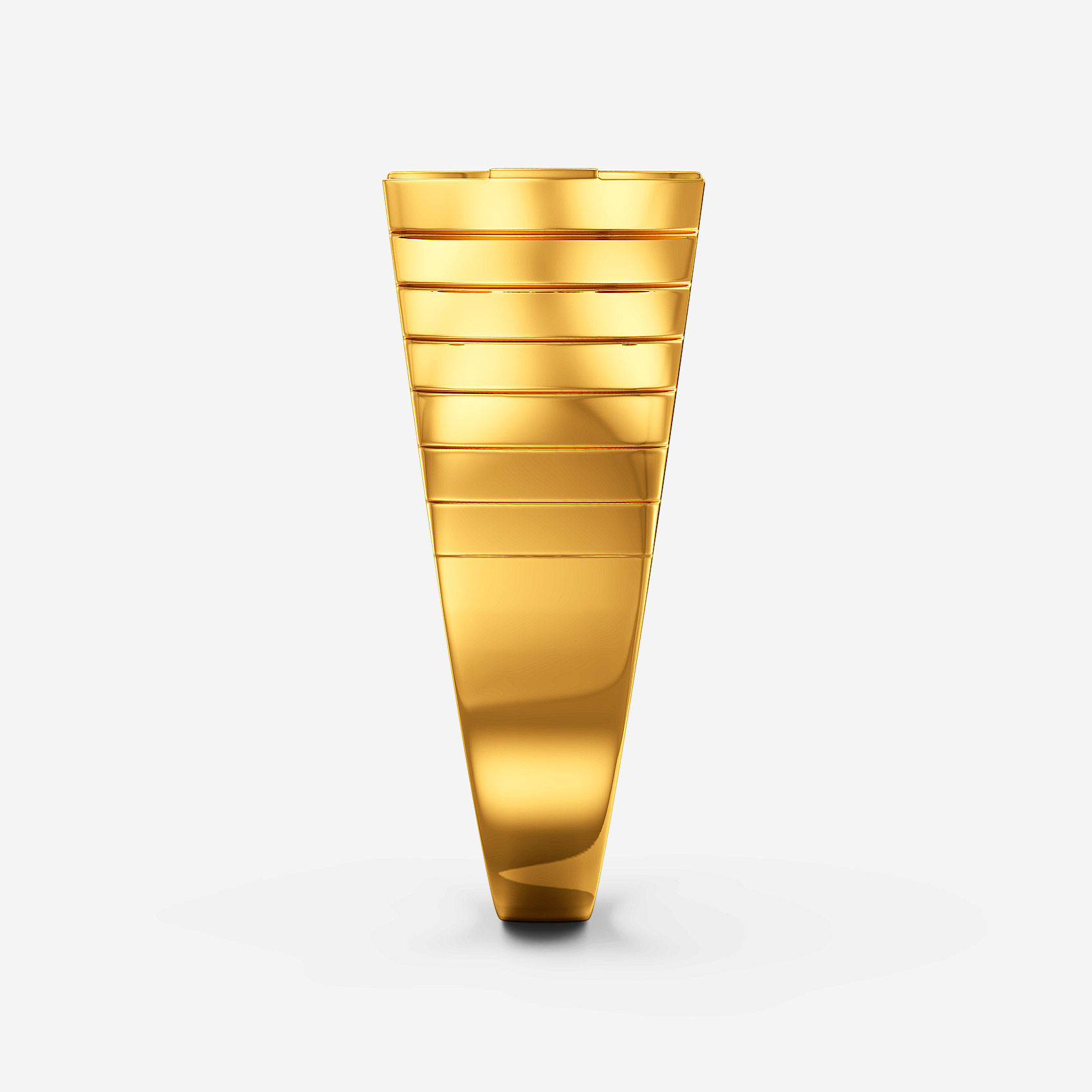 Ripple ArcGold Mens Ring alternate view 1
