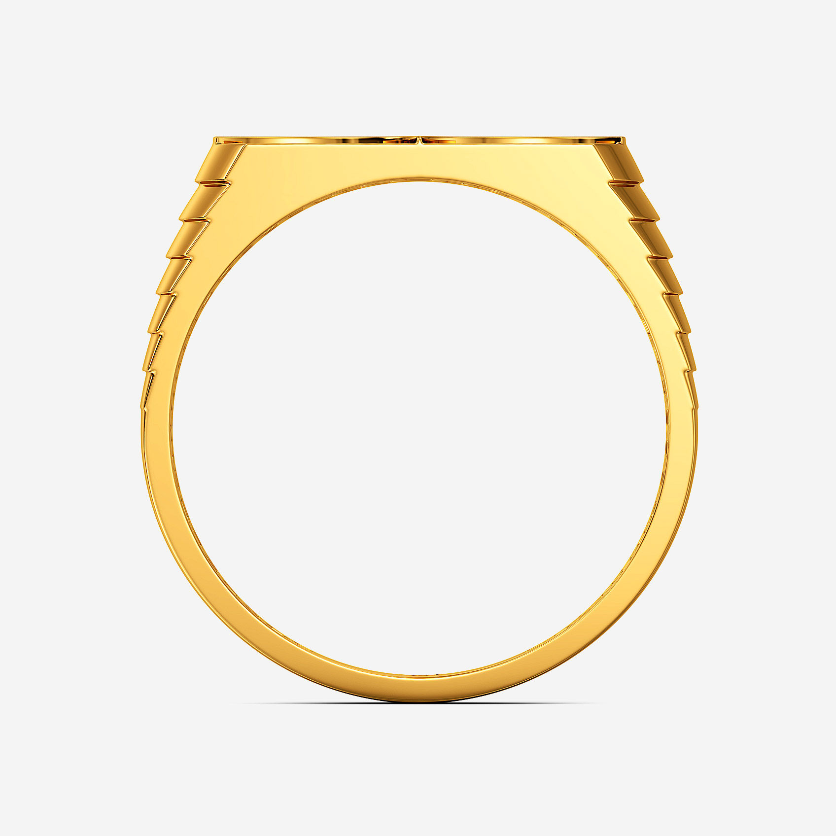 Ripple ArcGold Mens Ring alternate view 2
