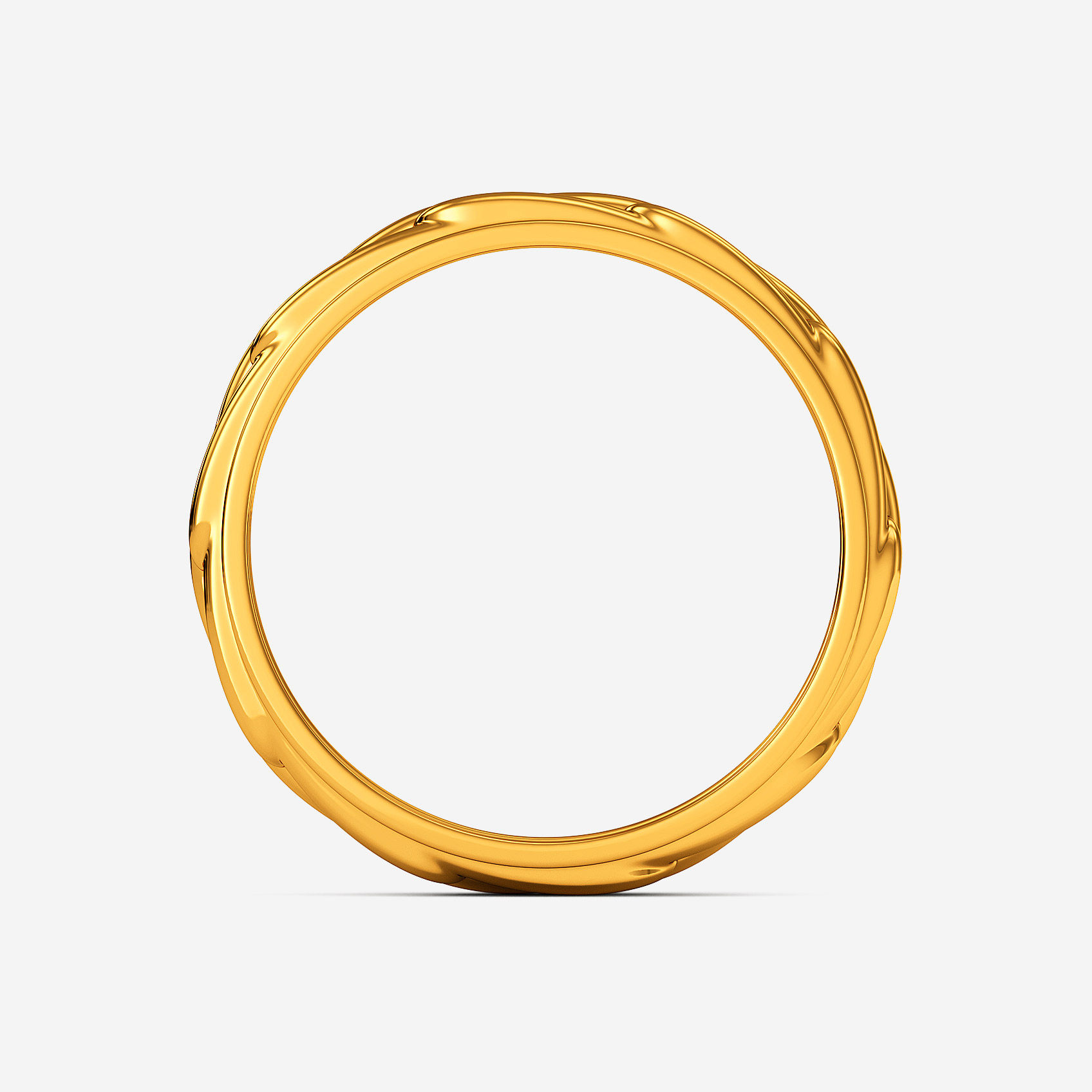 Infinity Weave Gold Mens Ring alternate view 2