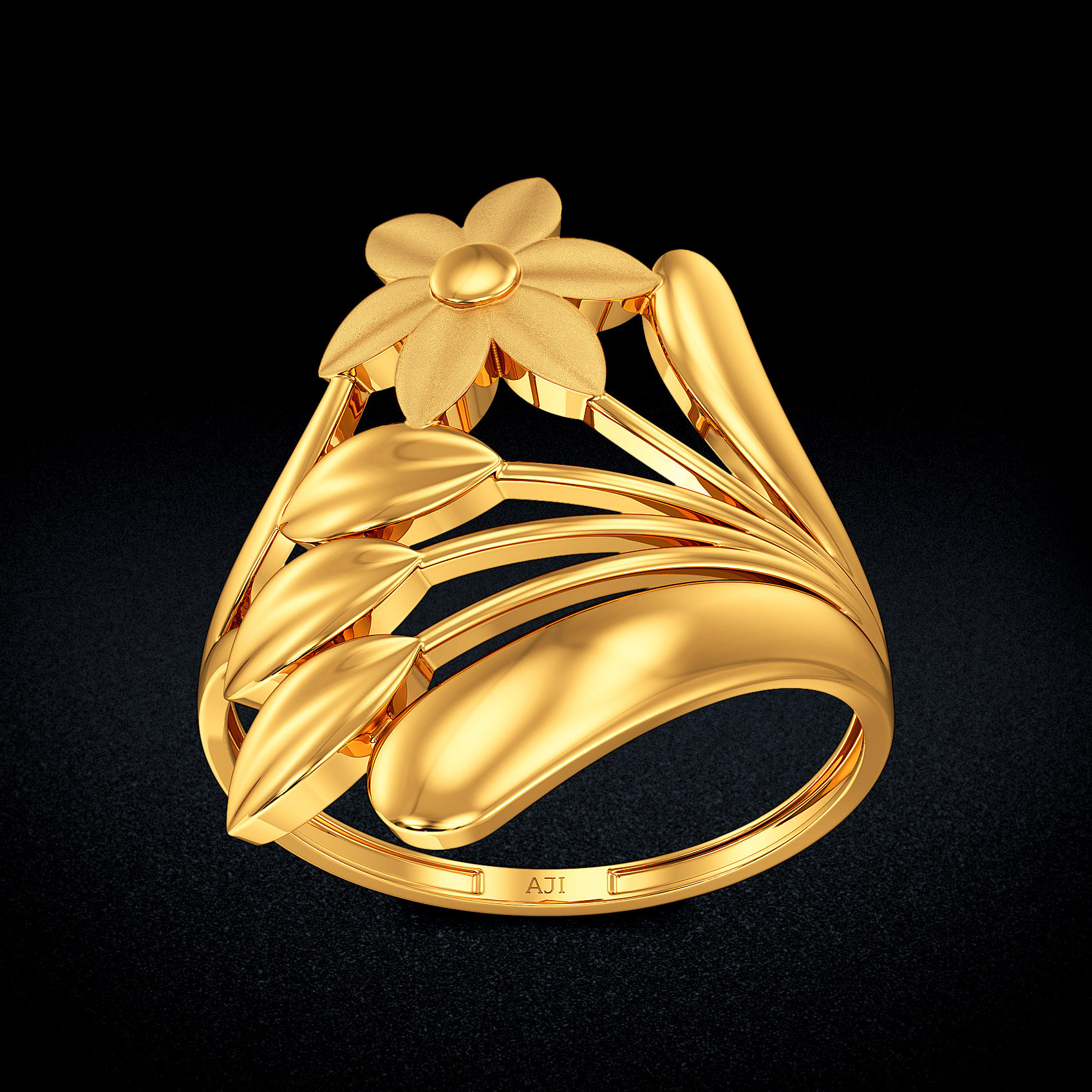 Bud Blossom Gold Ring image