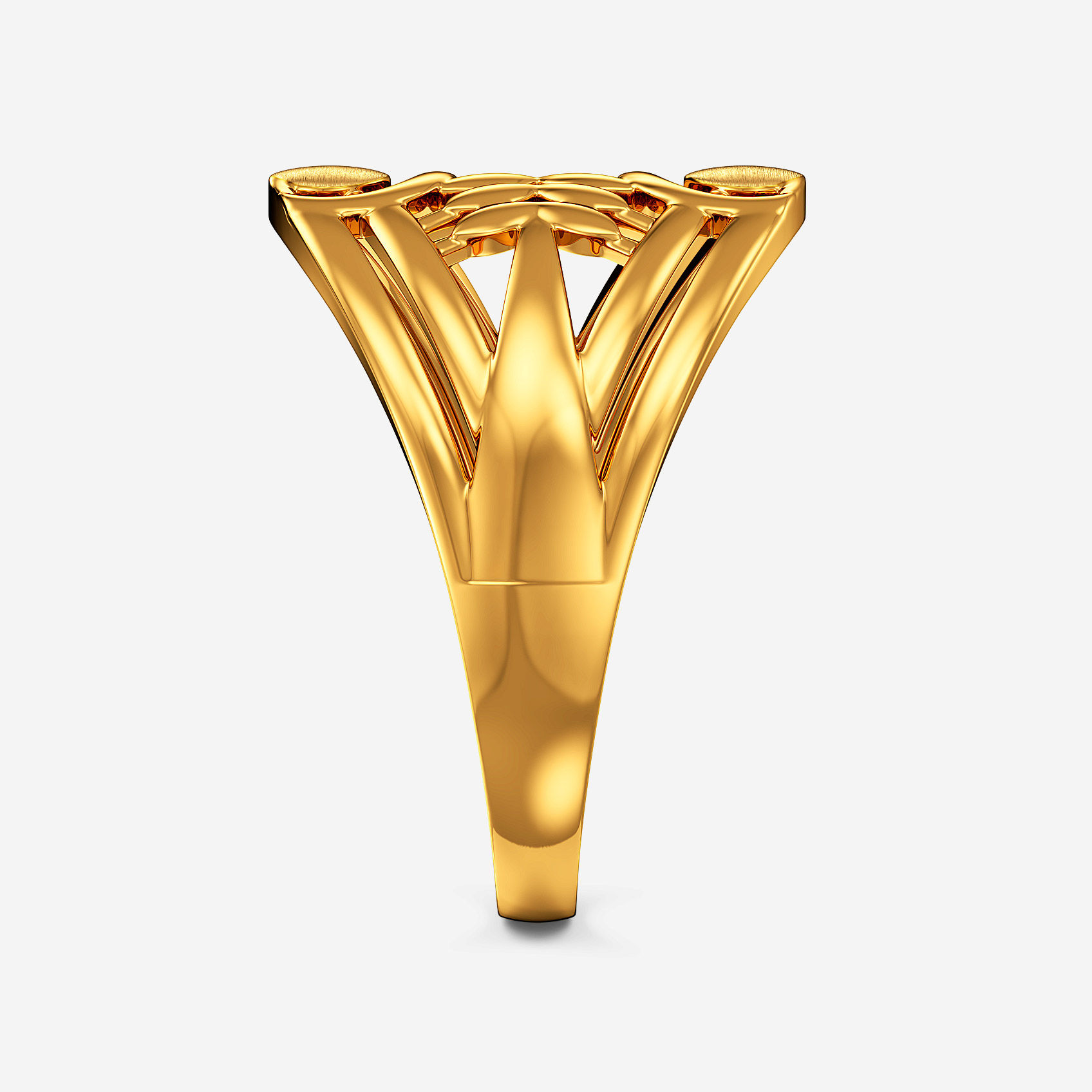 Blossom Crest Gold Ring alternate view 1