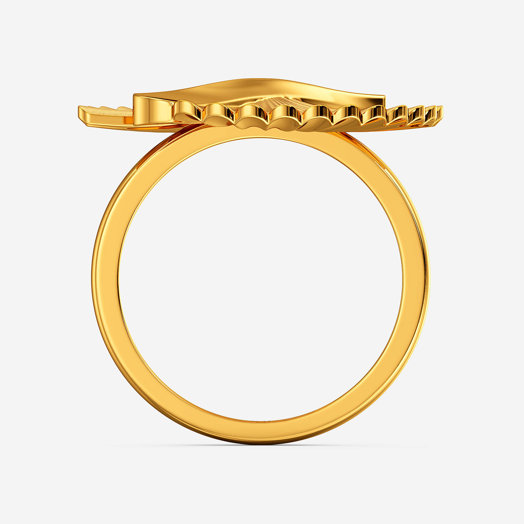 Orbit Swirl Gold Ring alternate view 2