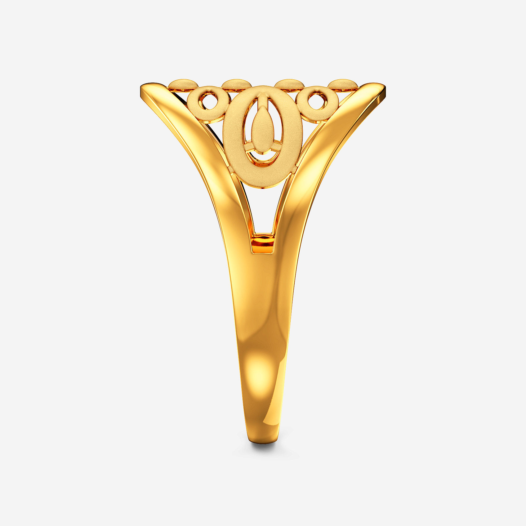 Dewline Charm Gold Ring alternate view 1