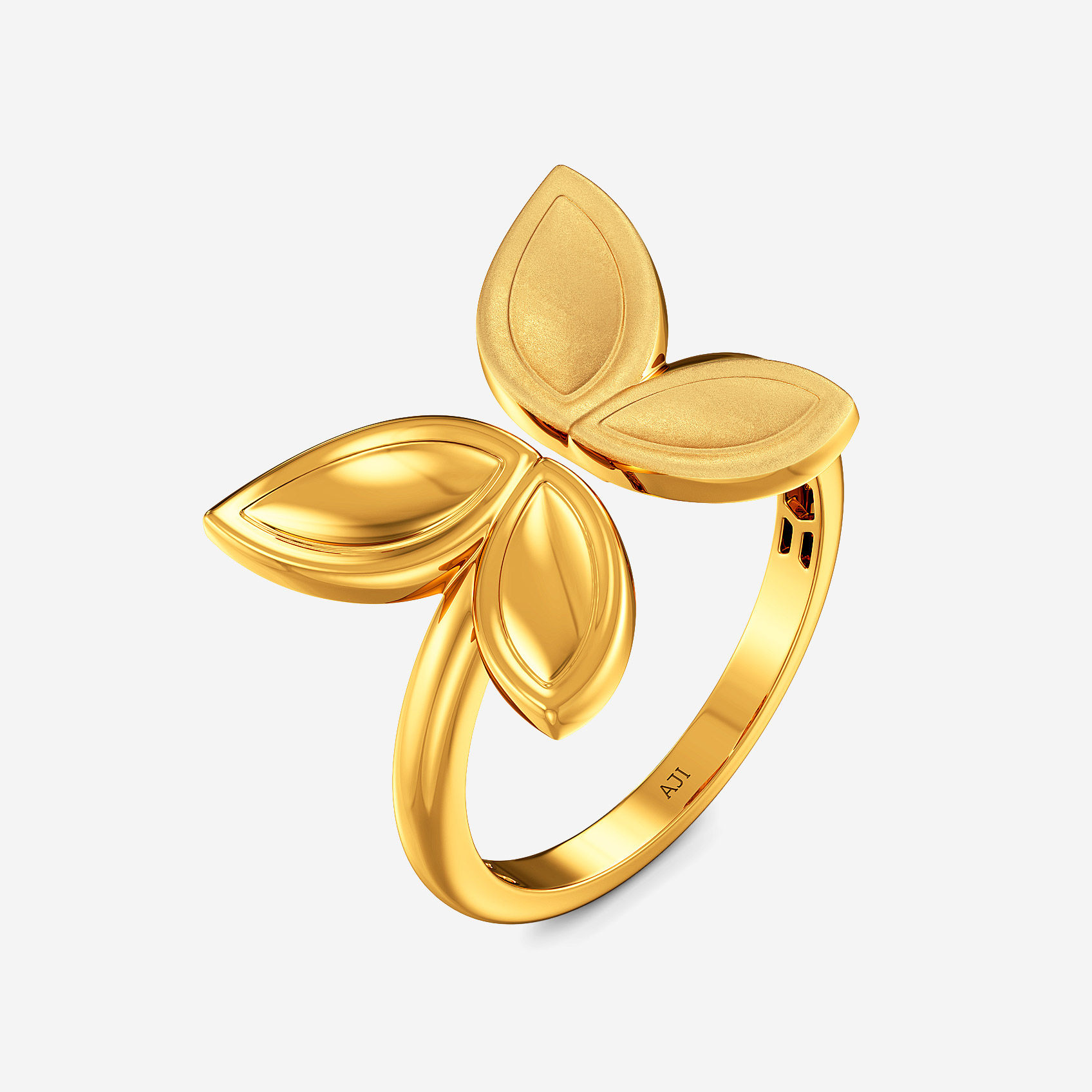 Papillon Charm Gold Ring