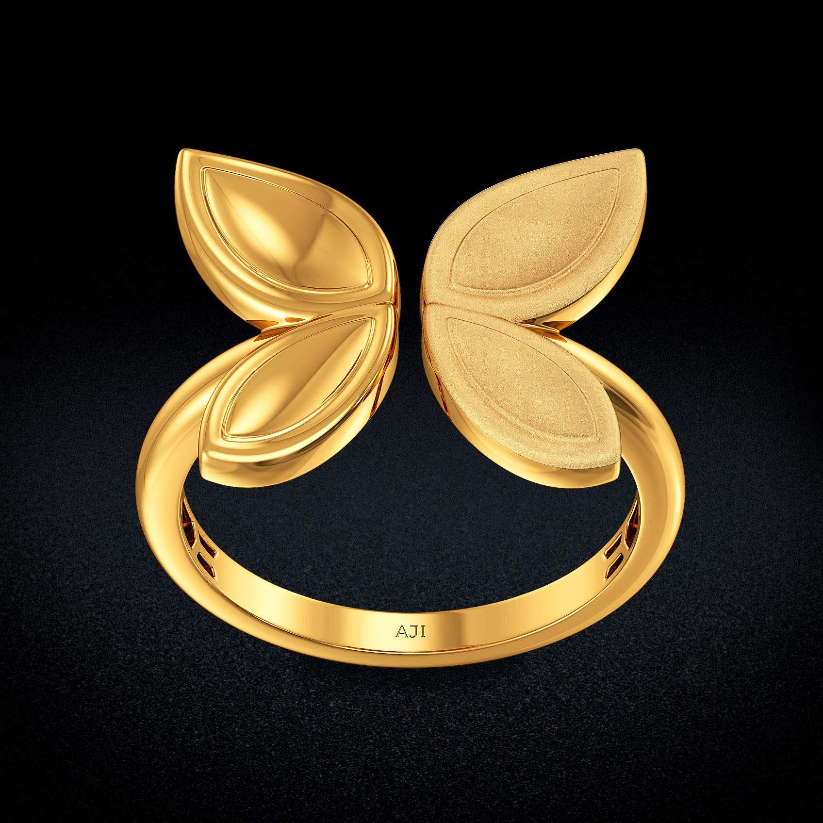 Papillon Charm Gold Ring image