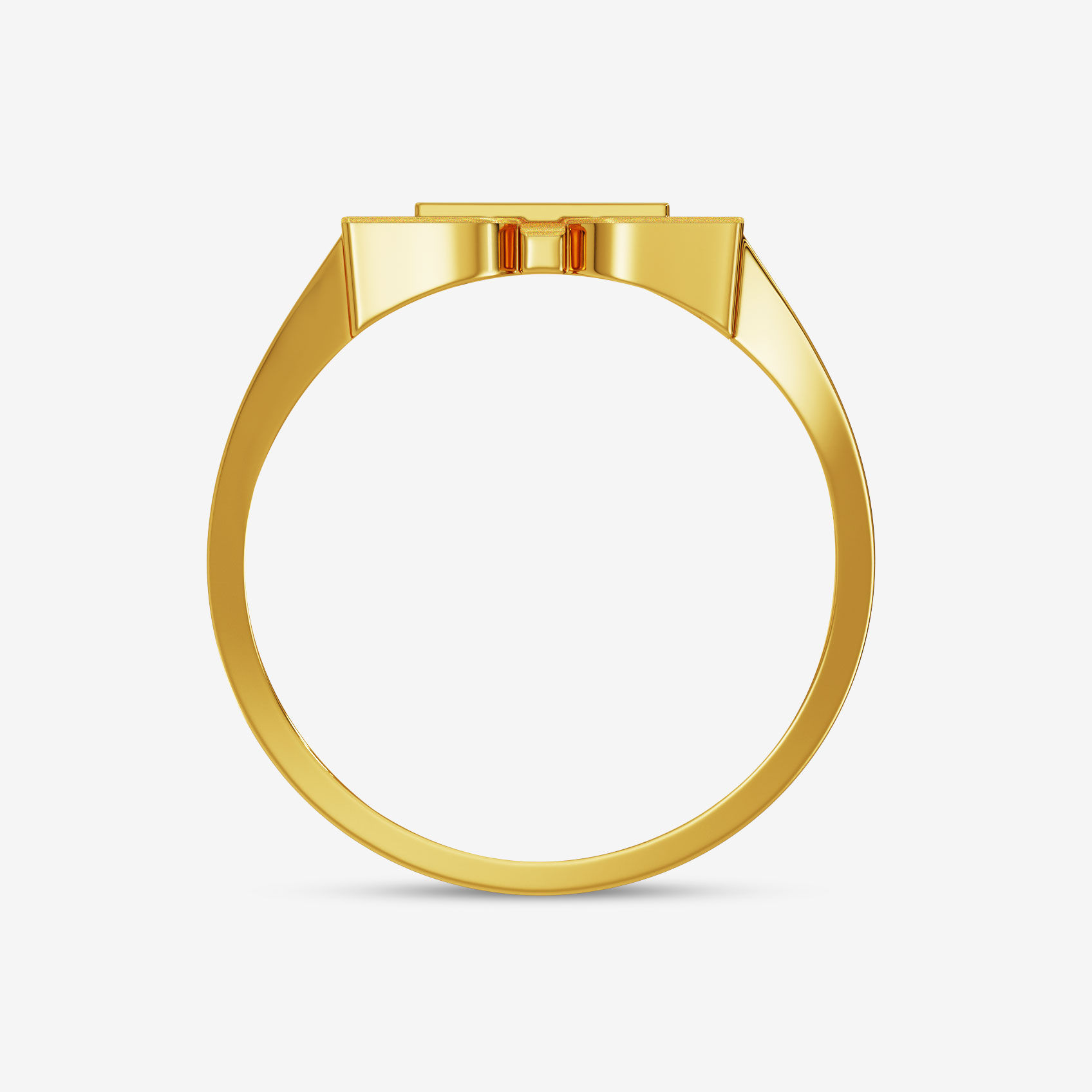 Auspicious Swastik Gold Mens Ring alternate view 1