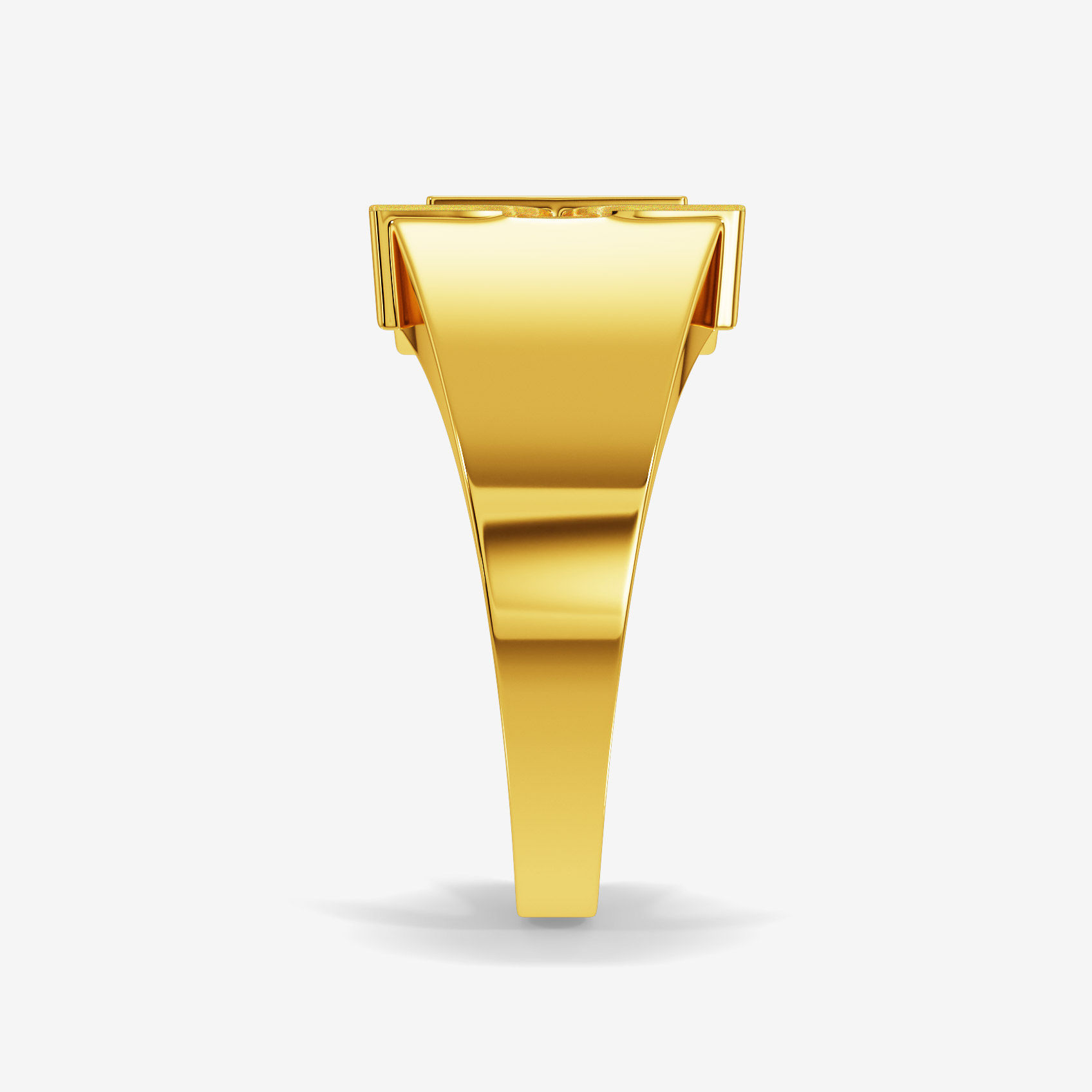 Auspicious Swastik Gold Mens Ring alternate view 2