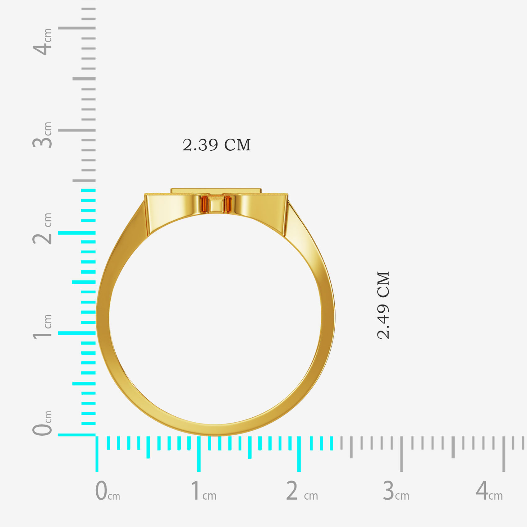 Auspicious Swastik Gold Mens Ring alternate view 3