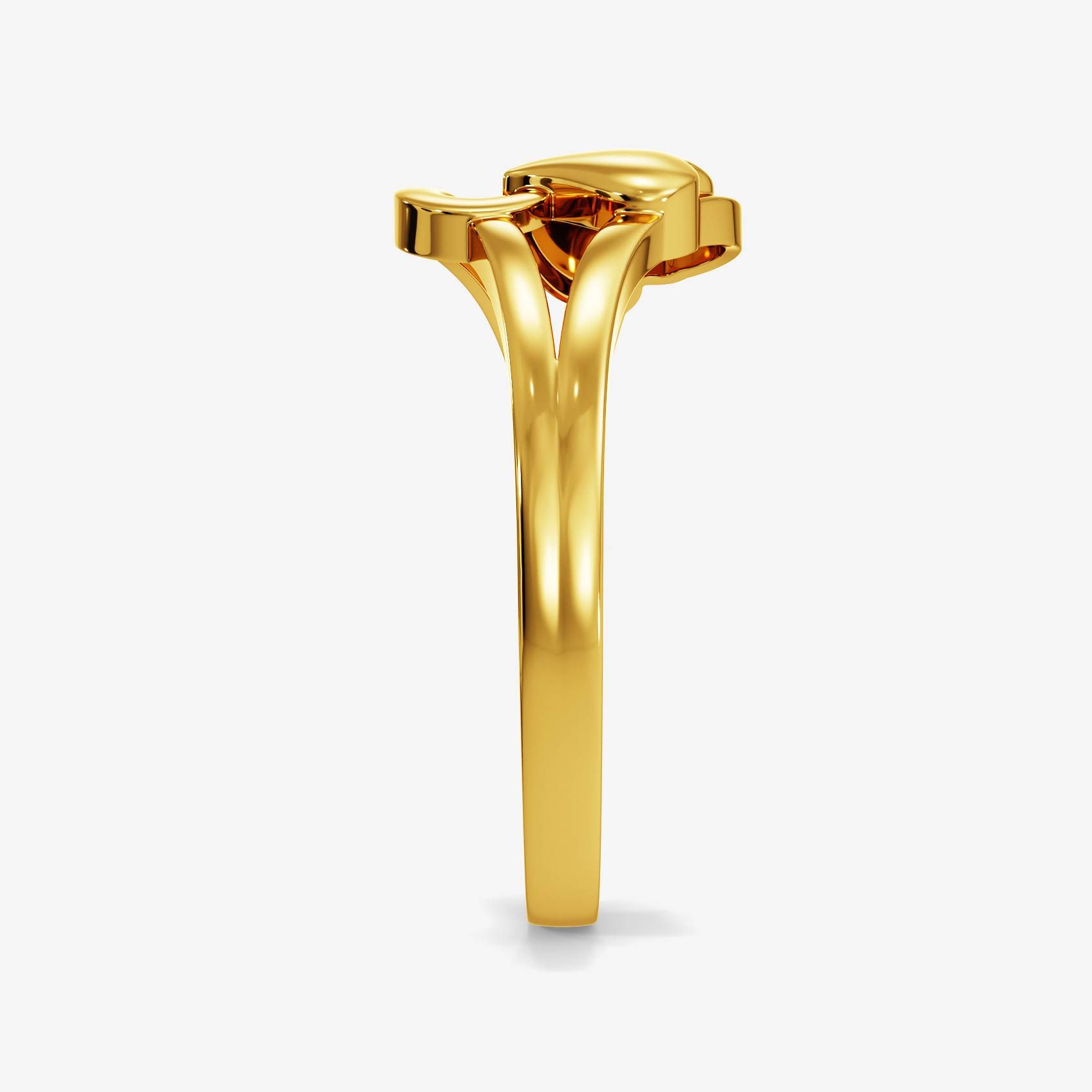Twin Heart Gold Ring alternate view 2