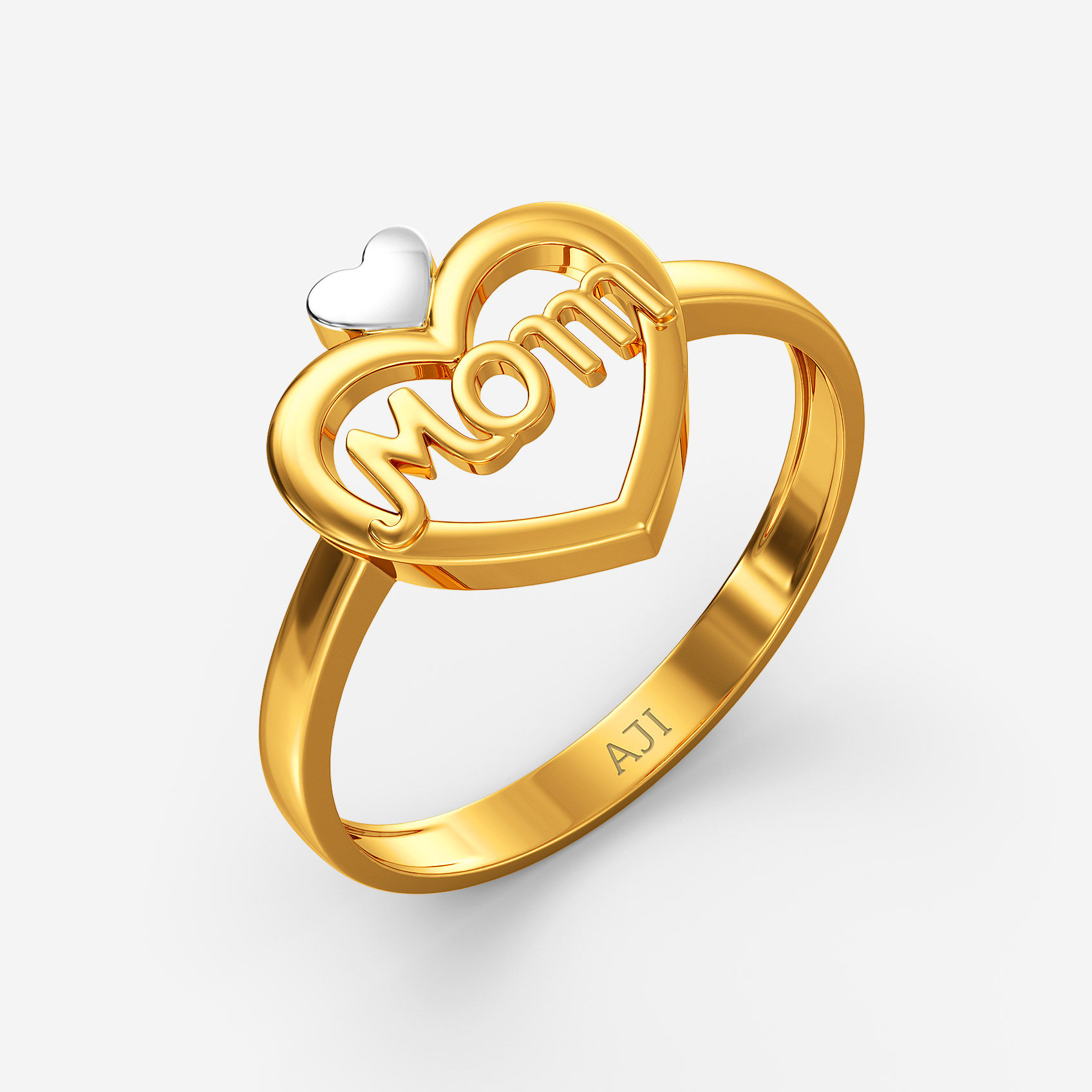 Mom Love Gold Ring