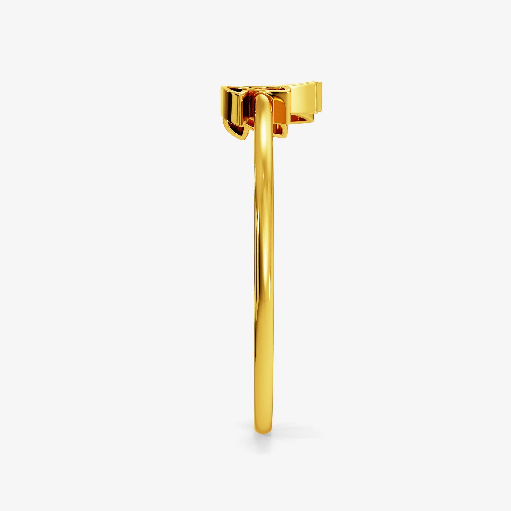 Elegant Lotus Gold Ring alternate view 1