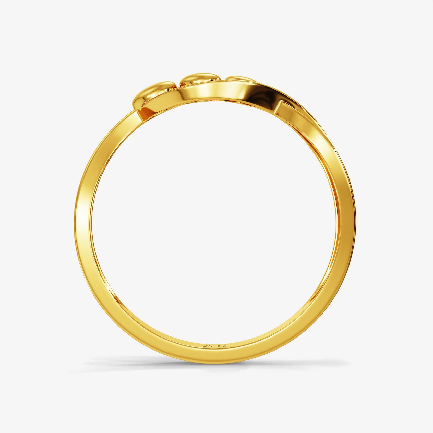 Infinity Stroke Gold Ring alternate view 2