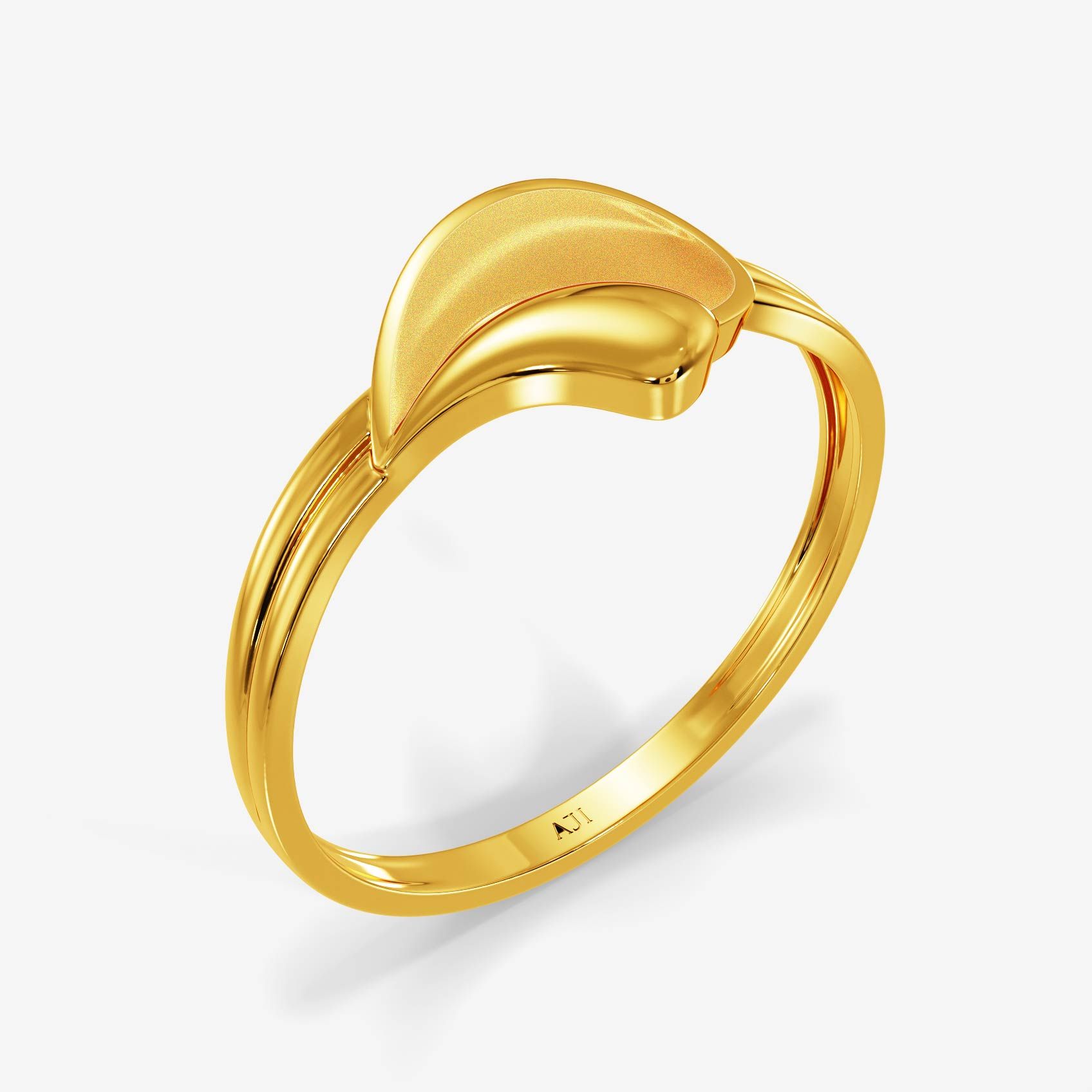 Dew Drop Twist Gold Ring