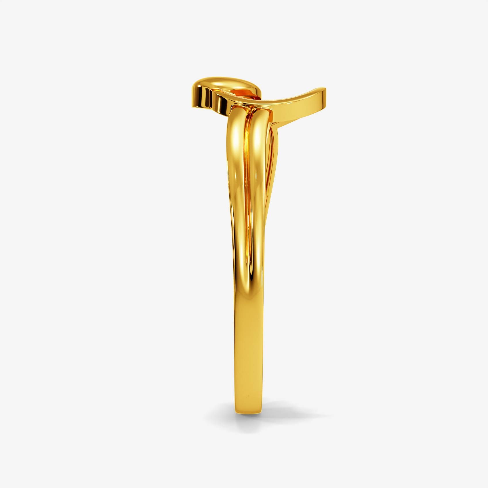 Dew Drop Twist Gold Ring alternate view 1