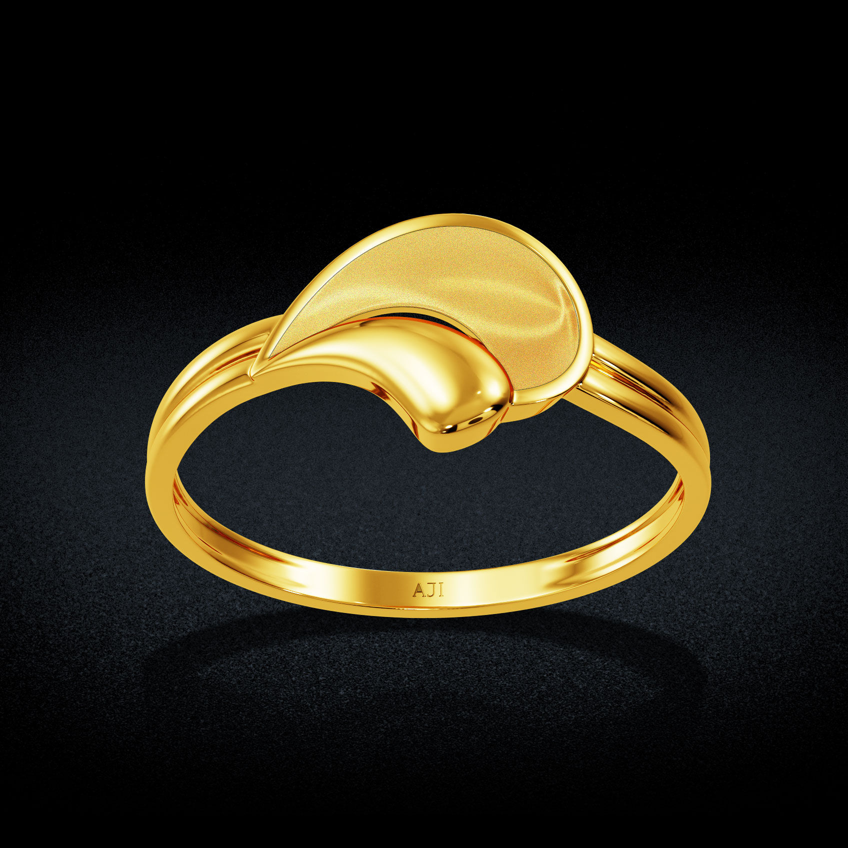 Dew Drop Twist Gold Ring image