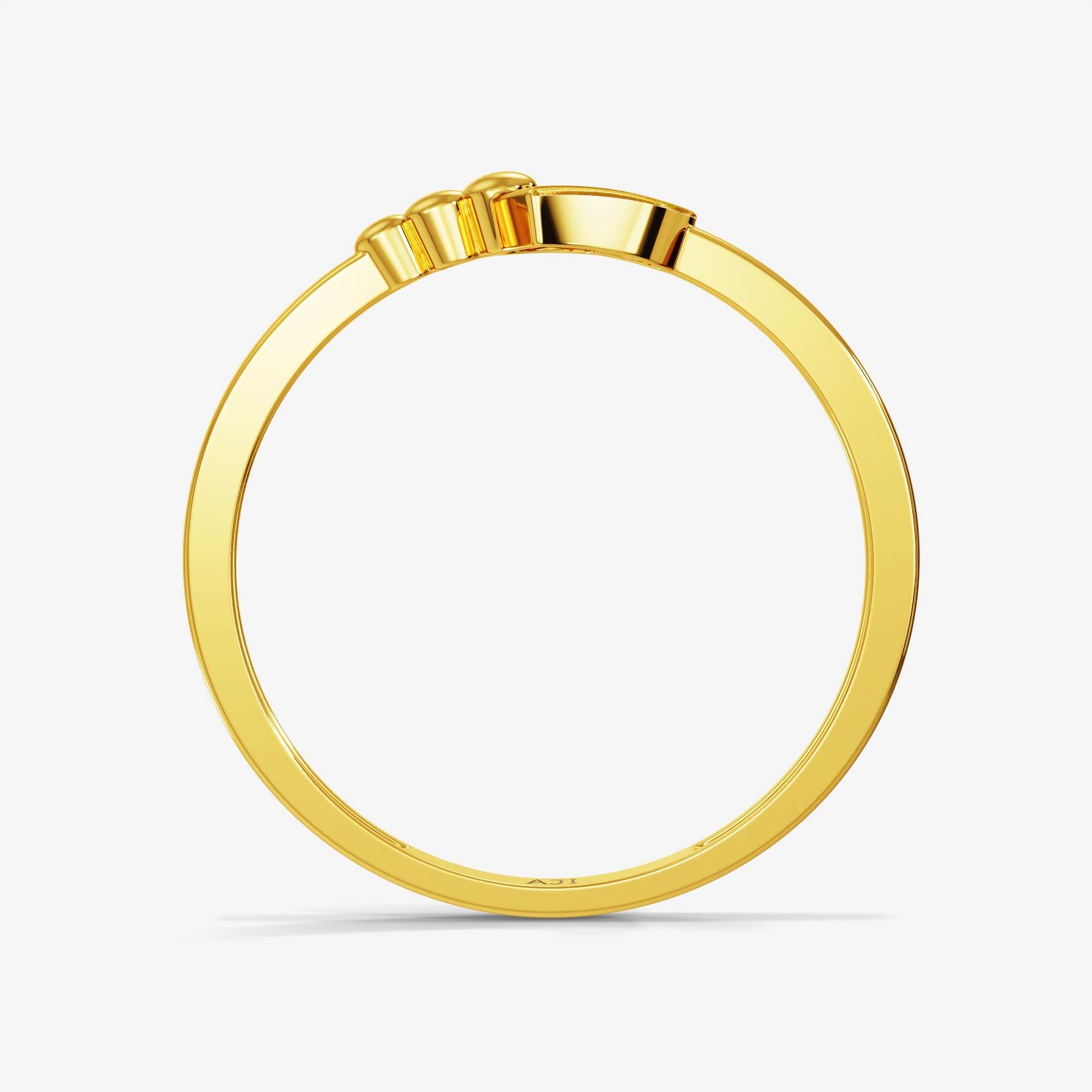 Heart Motif Gold Ring alternate view 2