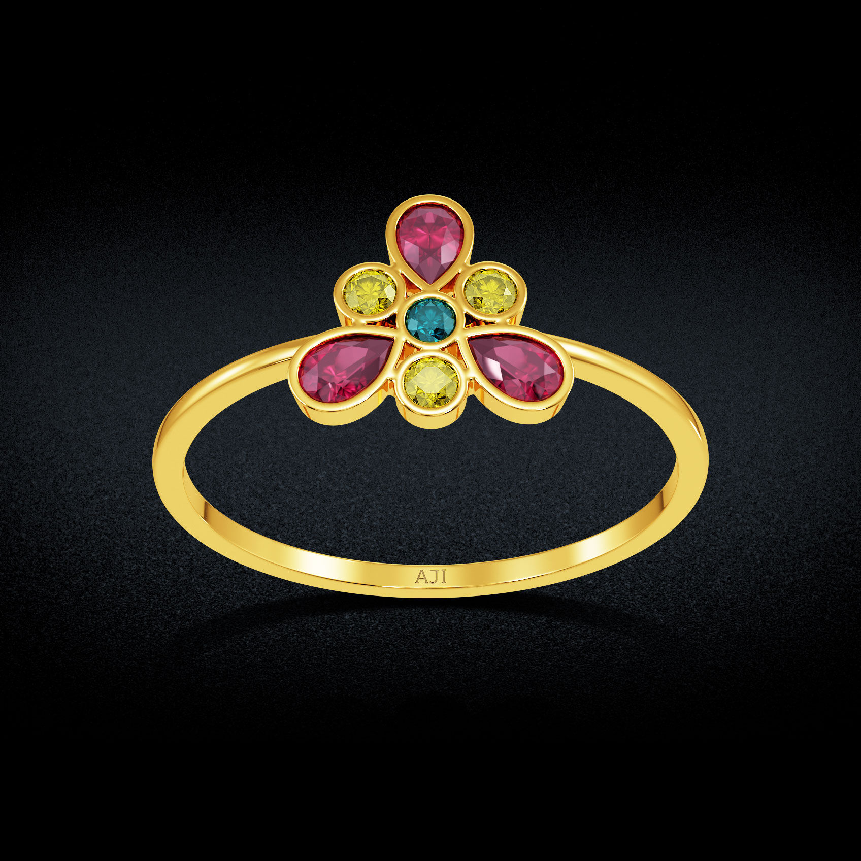 Lumi Prism Dew Gold Ring image