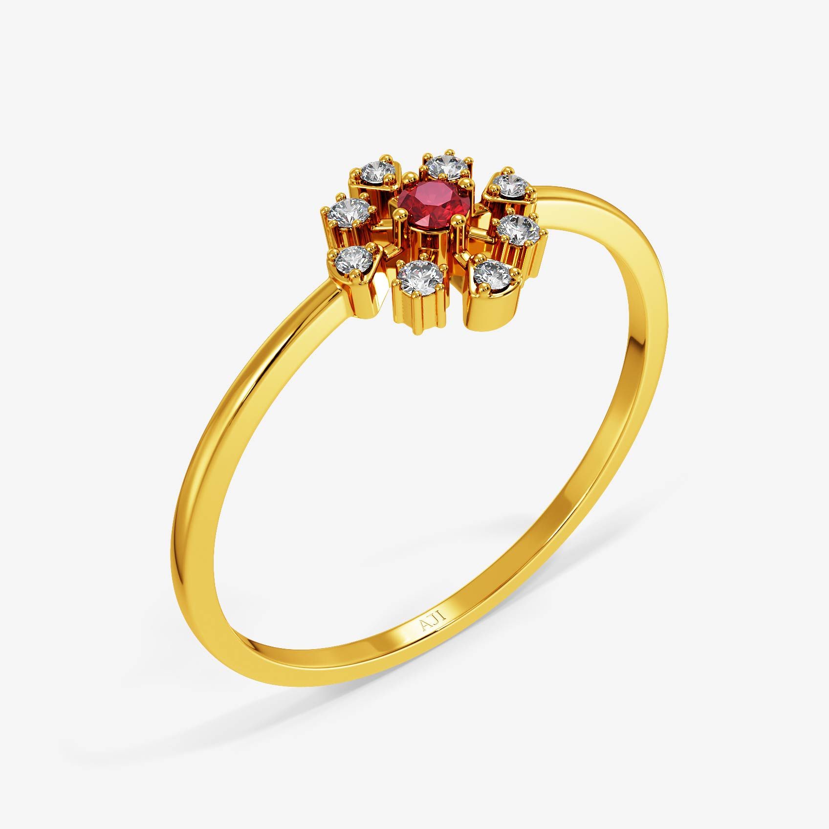 Blush Bloom Gold Ring