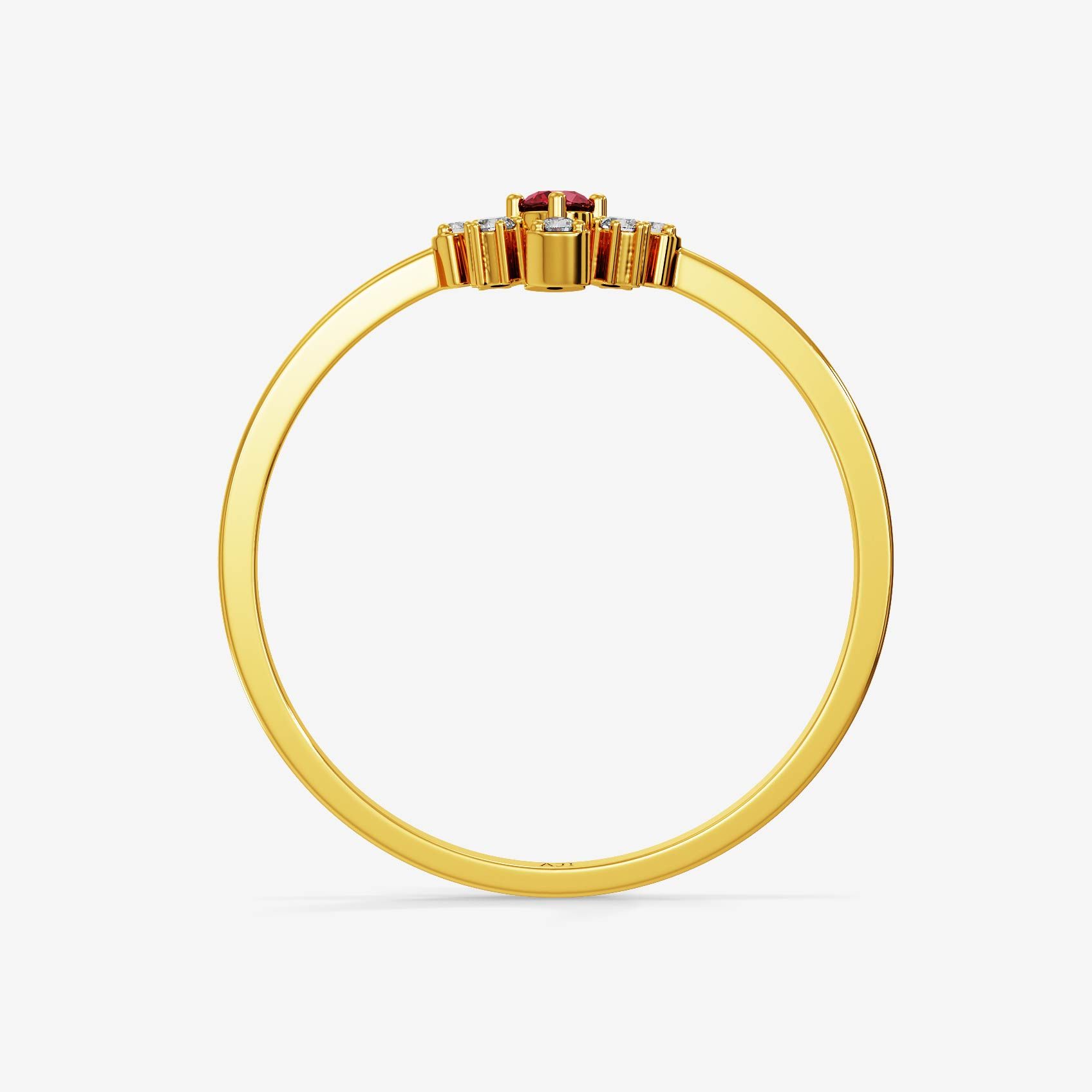 Blush Bloom Gold Ring alternate view 2